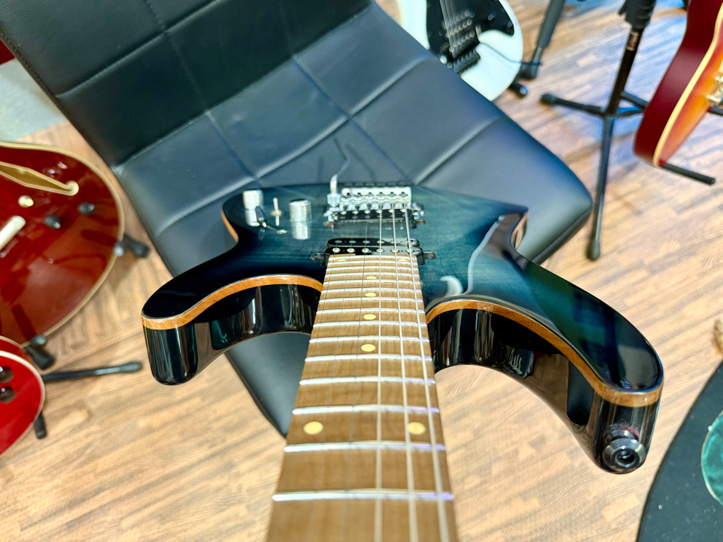 🔥PRS P’UP UPGRADE🔥 Harley Benton Pro Fusion III HH FR~ Floyd Rose~ Blueburst