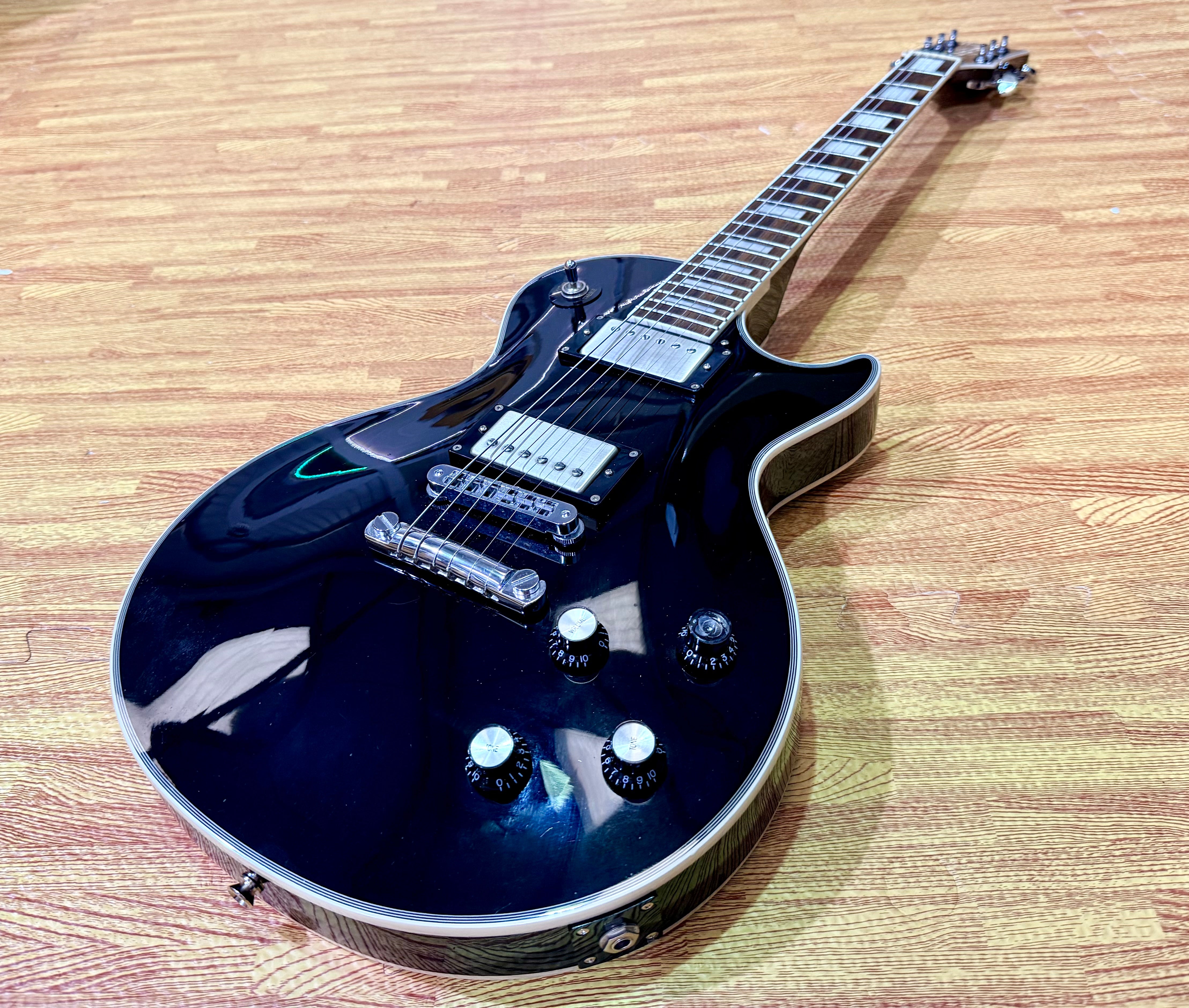 π₯2021π₯ Burny RLC-50JS Black John Sykes Les Paul Custom~ IronGear Pickups!
