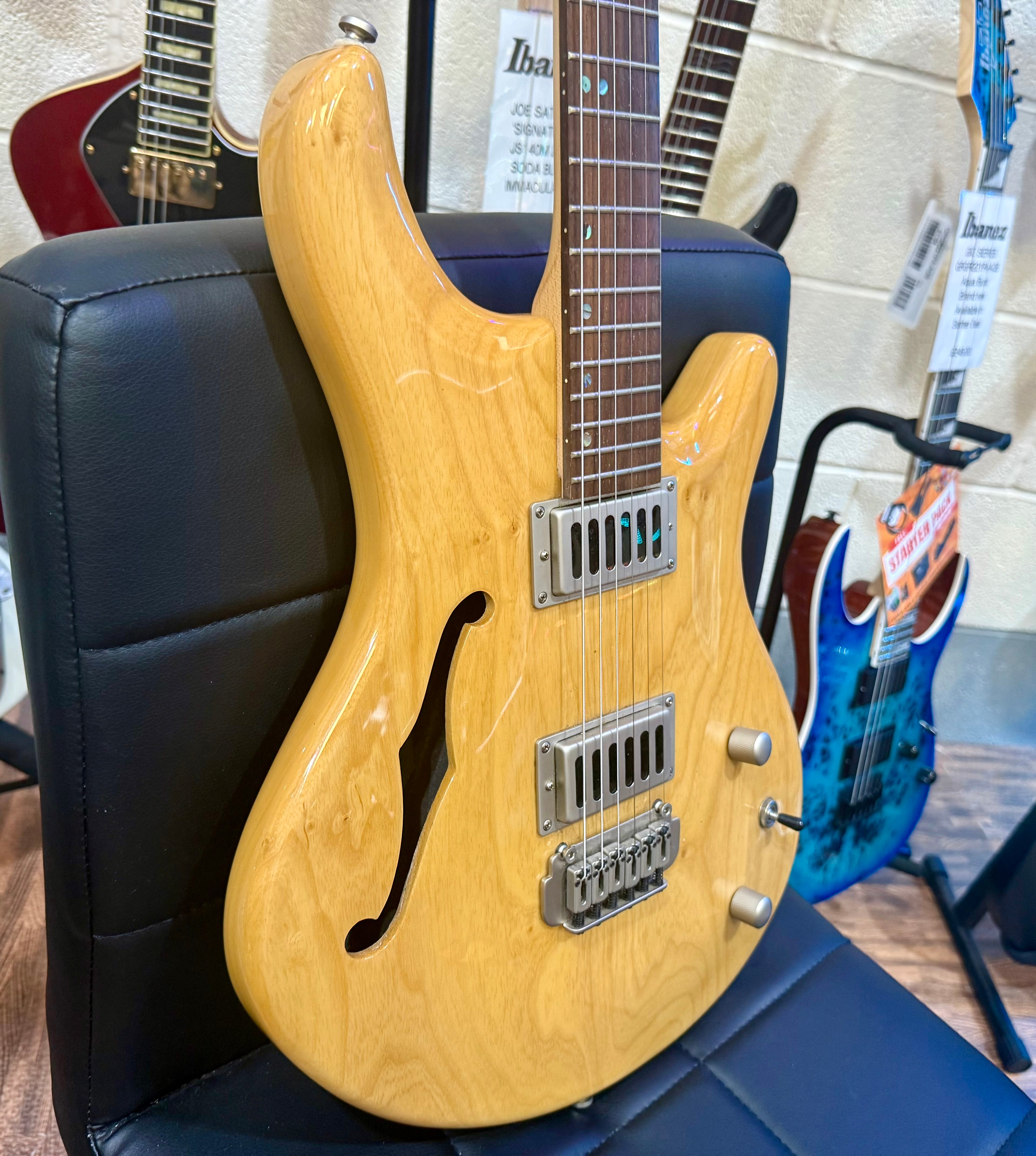 🌟KOREAN🌟 Shine SIL-410 F-Hole Electric Guitar~ Made In Korea~ Natural Gloss!