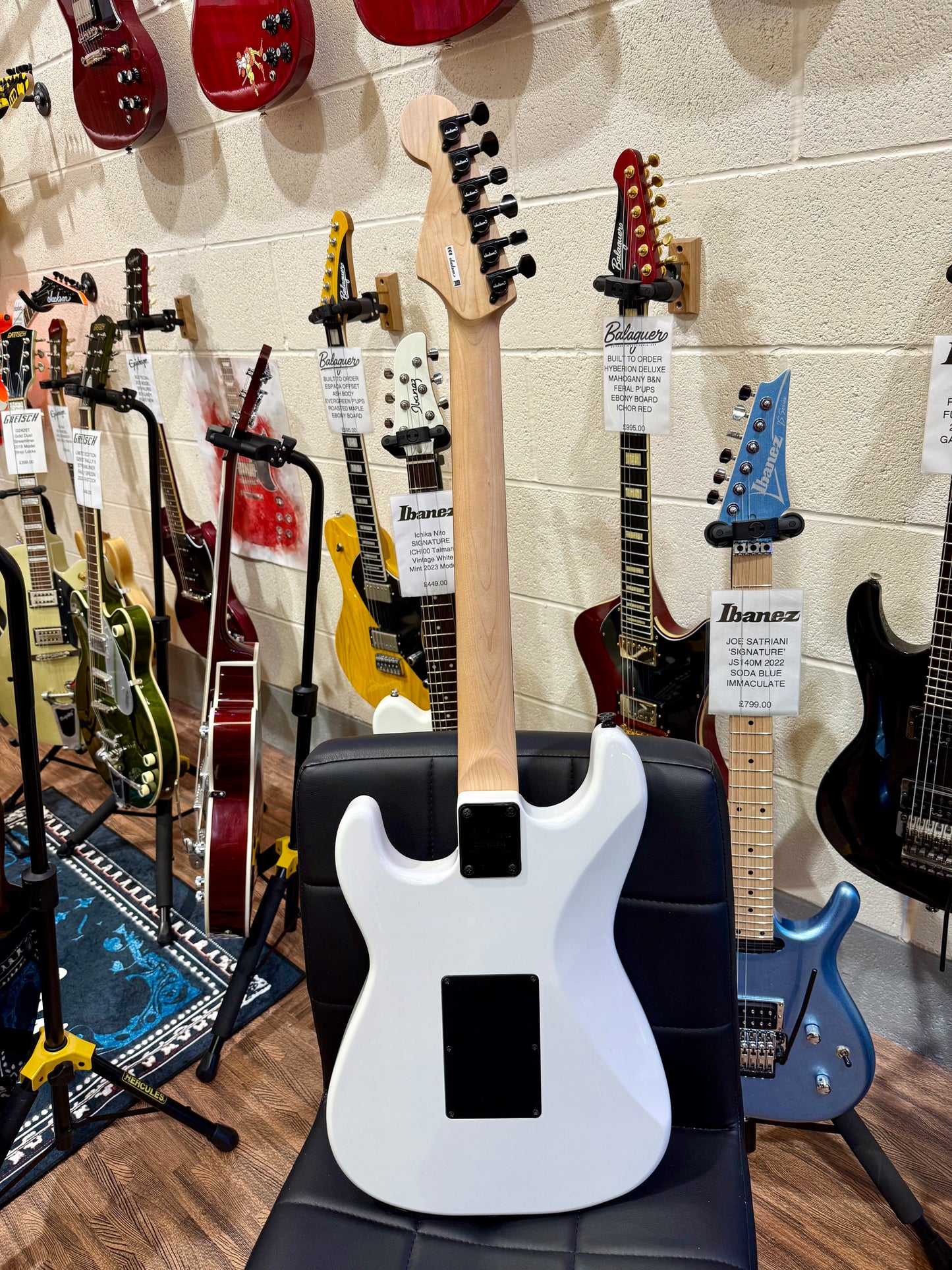 🔥MINT 2018🔥 Jackson Adrian Smith SDXM~ Snow White~ Iron Maiden Signature!