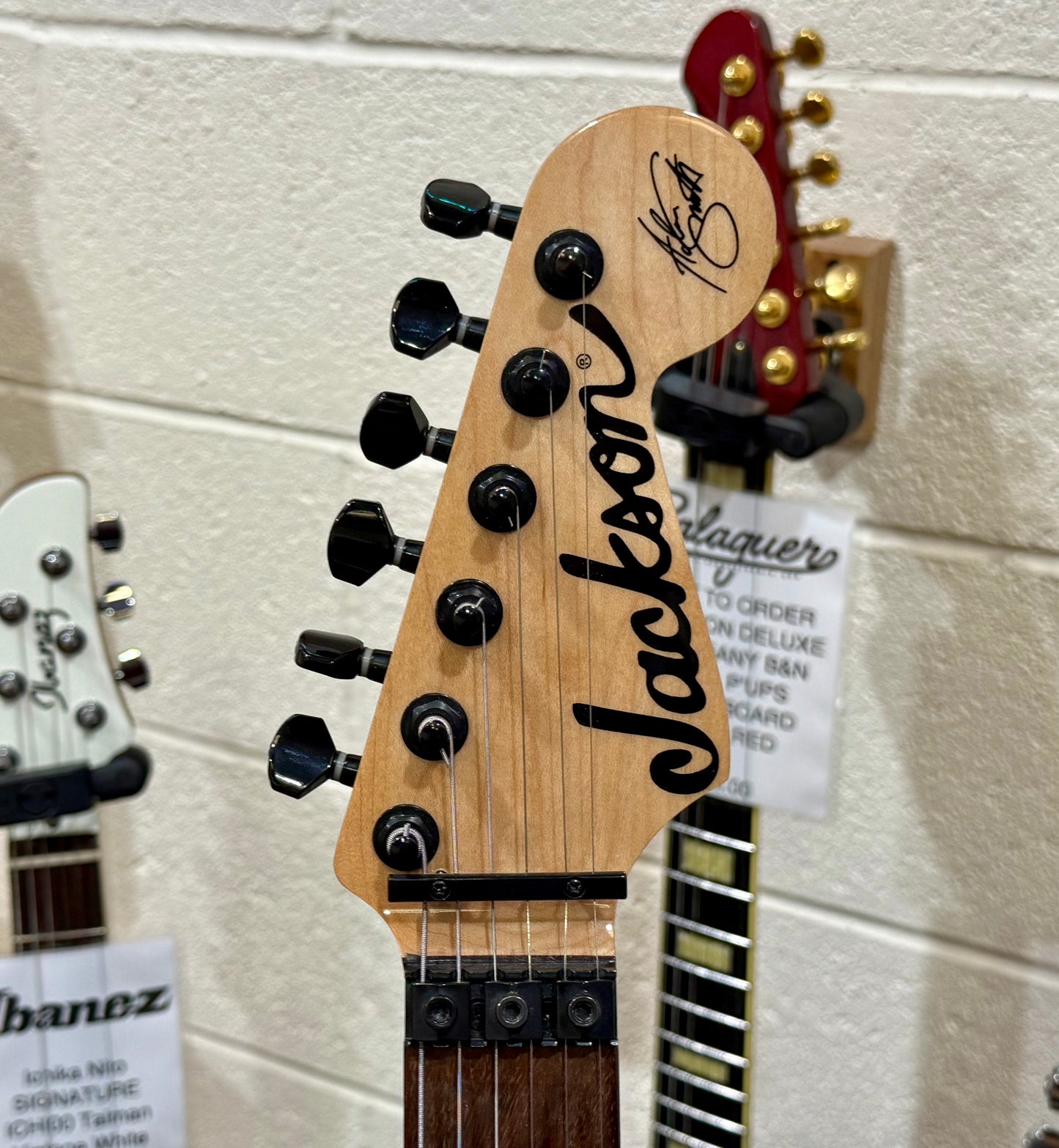 🔥MINT 2018🔥 Jackson Adrian Smith SDXM~ Snow White~ Iron Maiden Signature!