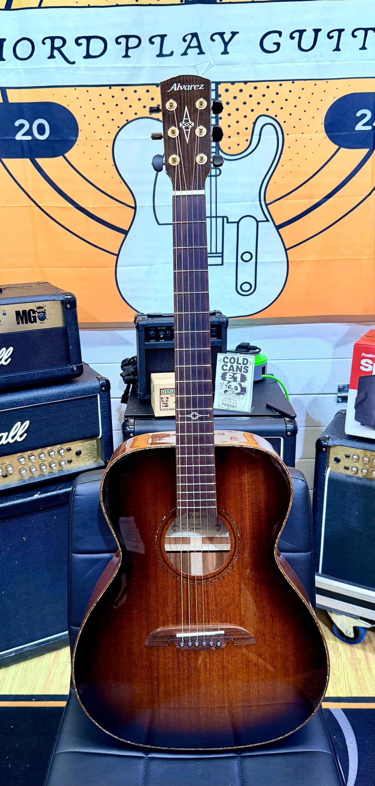 π2020π Alvarez MFA66SHB Masterworks OM Folk Acoustic Guitar~ Shadowburst!