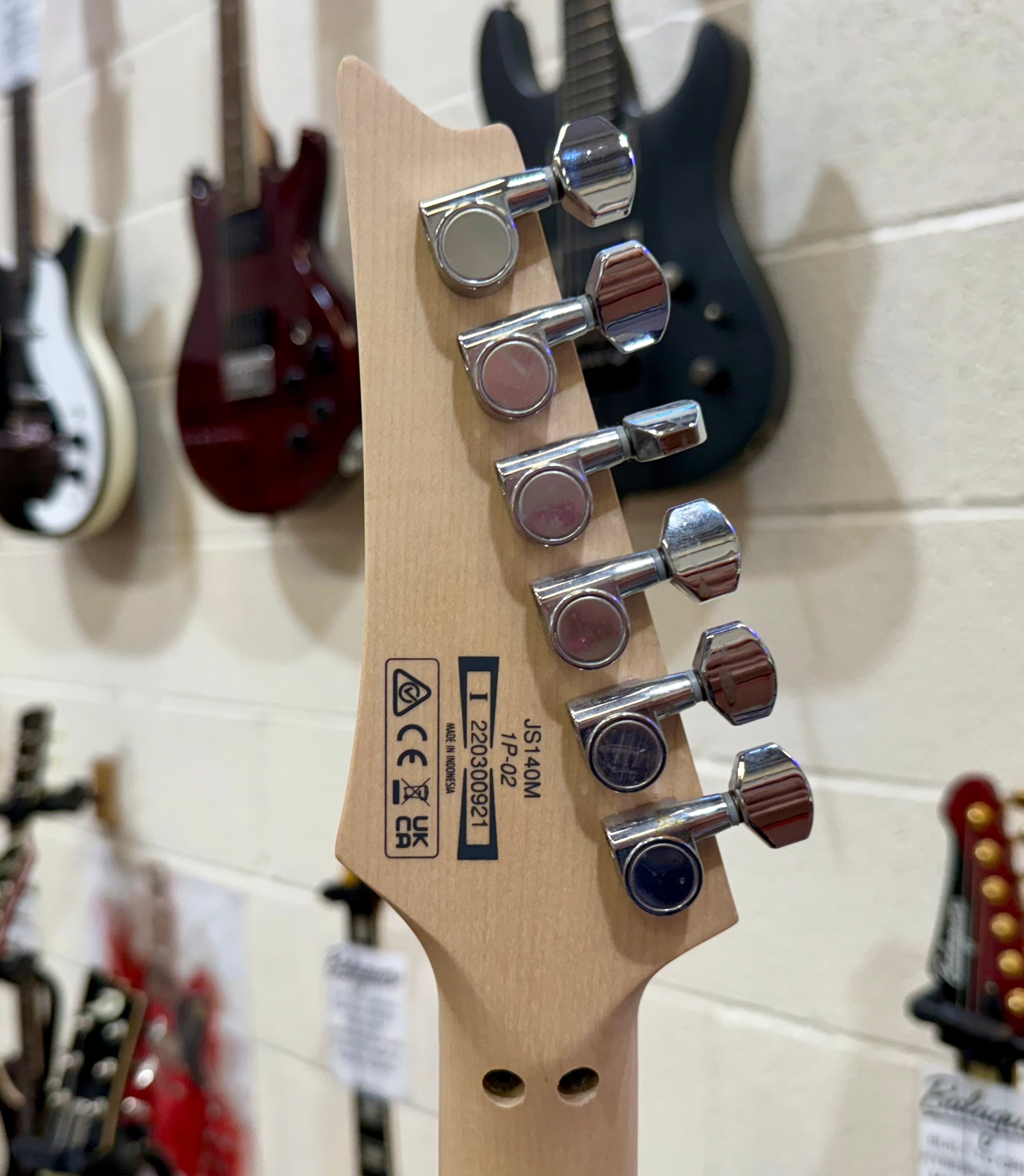 🔥MINT 2022🔥 Ibanez Signature JS140M Joe Satriani Soda Blue~ Edge Zero~ Ex-Demo