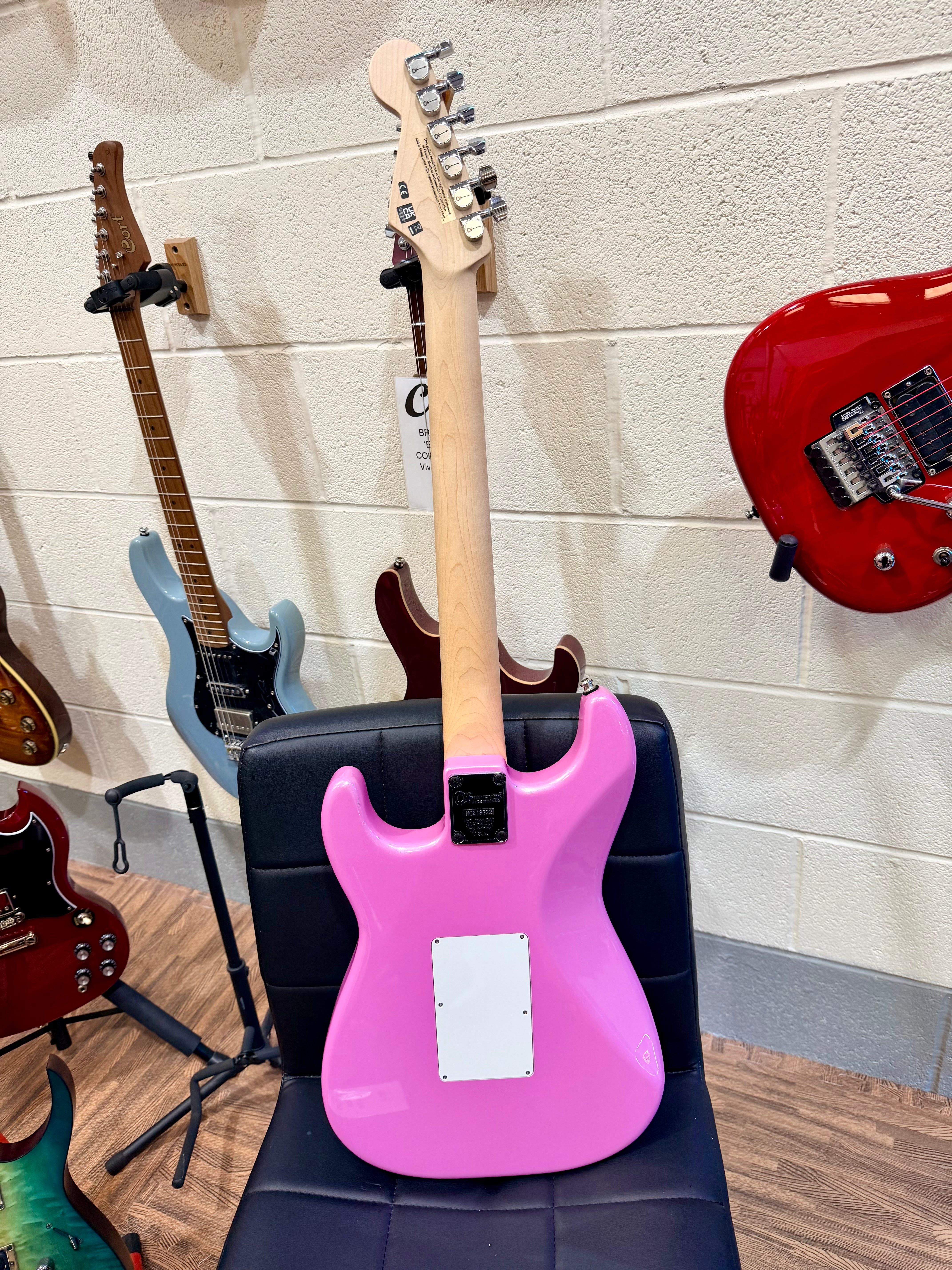 🔥2021🔥 Charvel Pro Mod So Cal Style 1 HSH FR~ Maple Platinum Pink~ MINT!