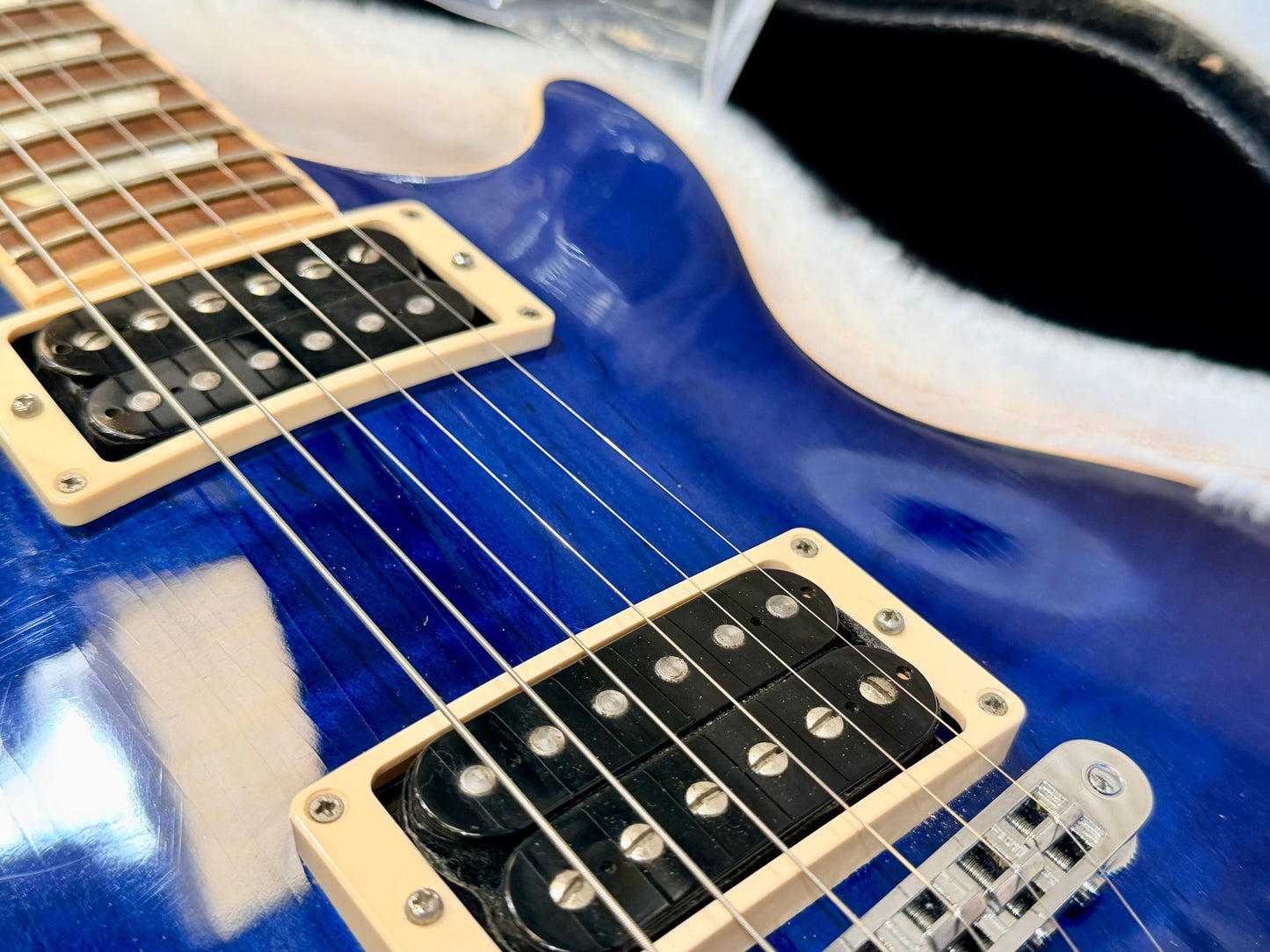 🔥2011 USA🔥 Gibson Les Paul Classic Plus Top~ Manhattan Midnight Blue + Case!