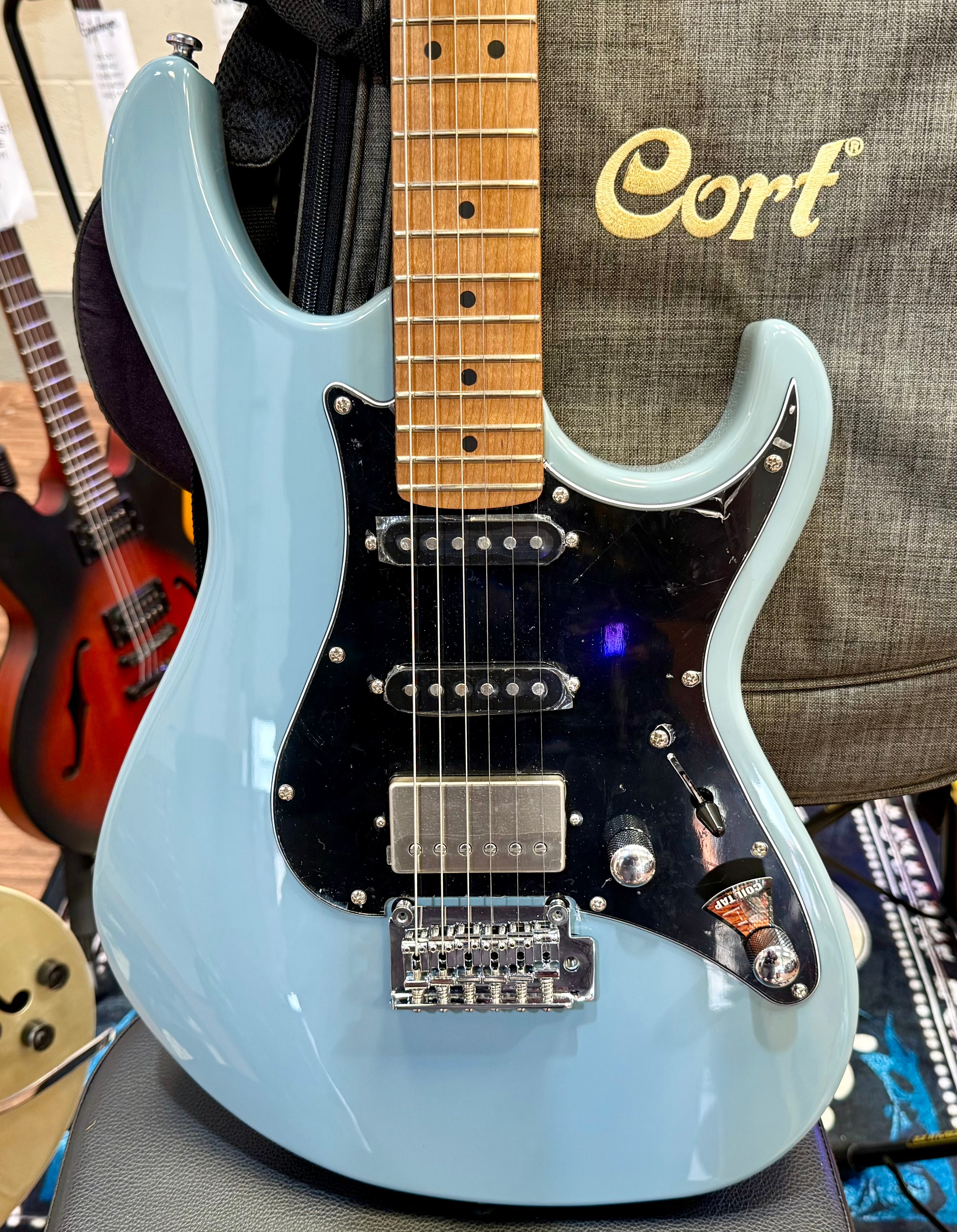 🌟 LAUNCH OFFER 🌟 Cort G250 SE Ocean Blue Grey~ Super Strat~ FREE GIG BAG~ NEW!