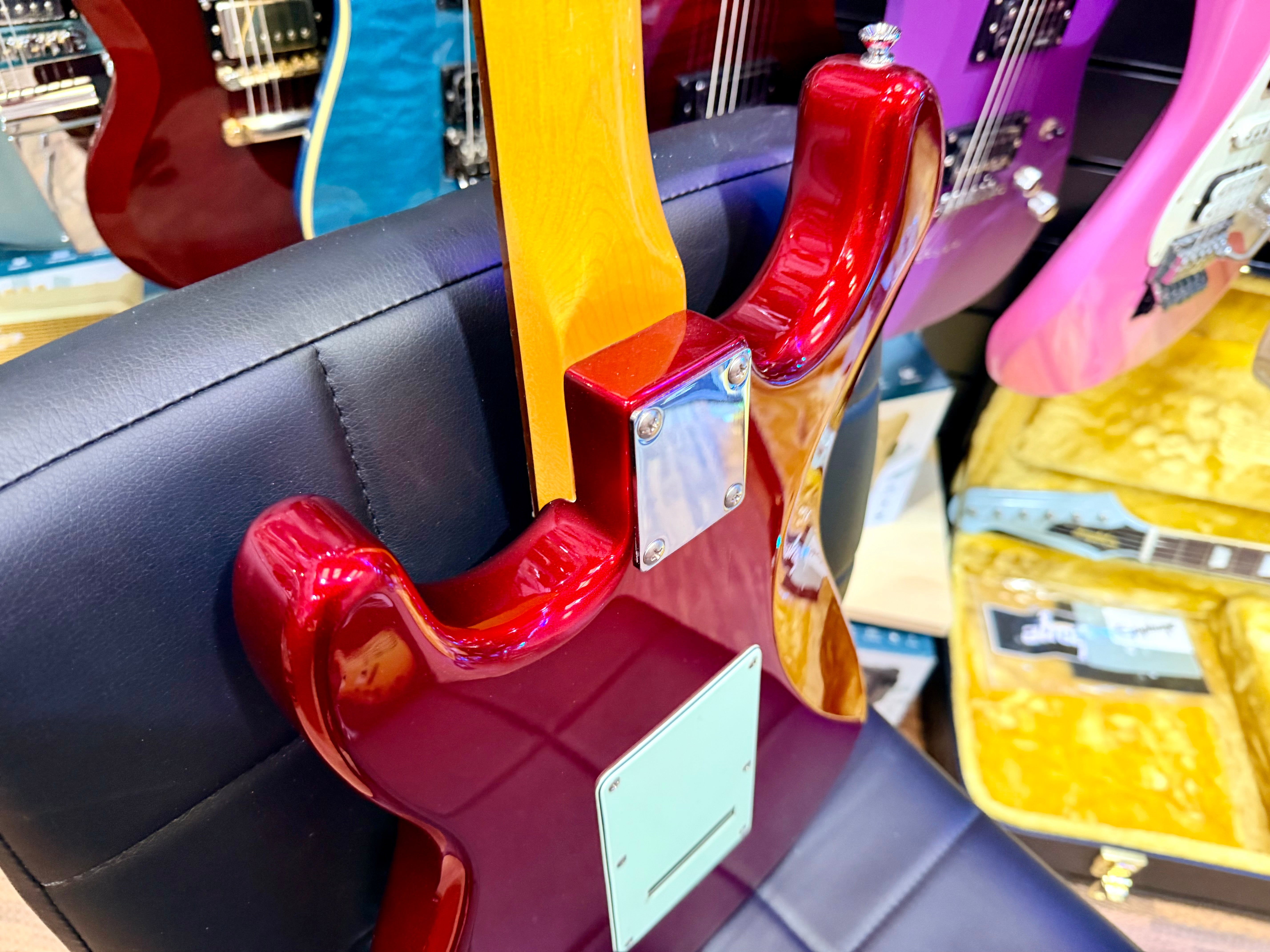 🔥RARE🔥 Vintage V6 ReIssued HH Electric Guitar Candy Apple Red Wilkinson Strat!