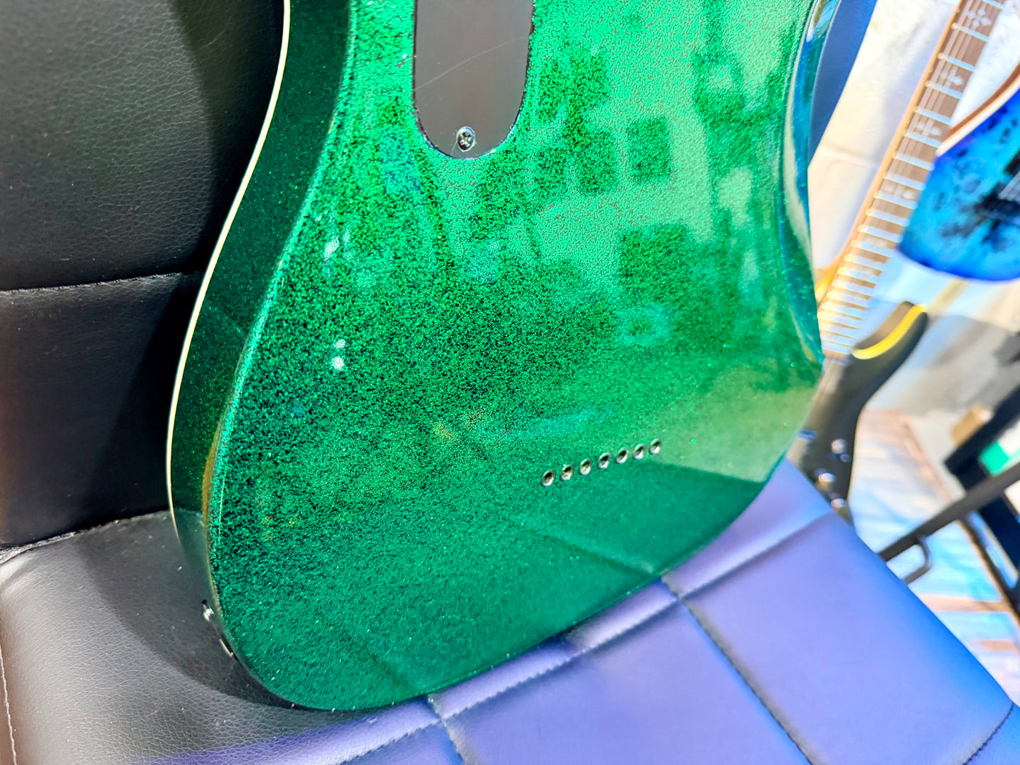 š„MINTš„ ESP LTD SCT-607 Baritone 7 String~ Stephen Carpenter Green Sparkle + Case