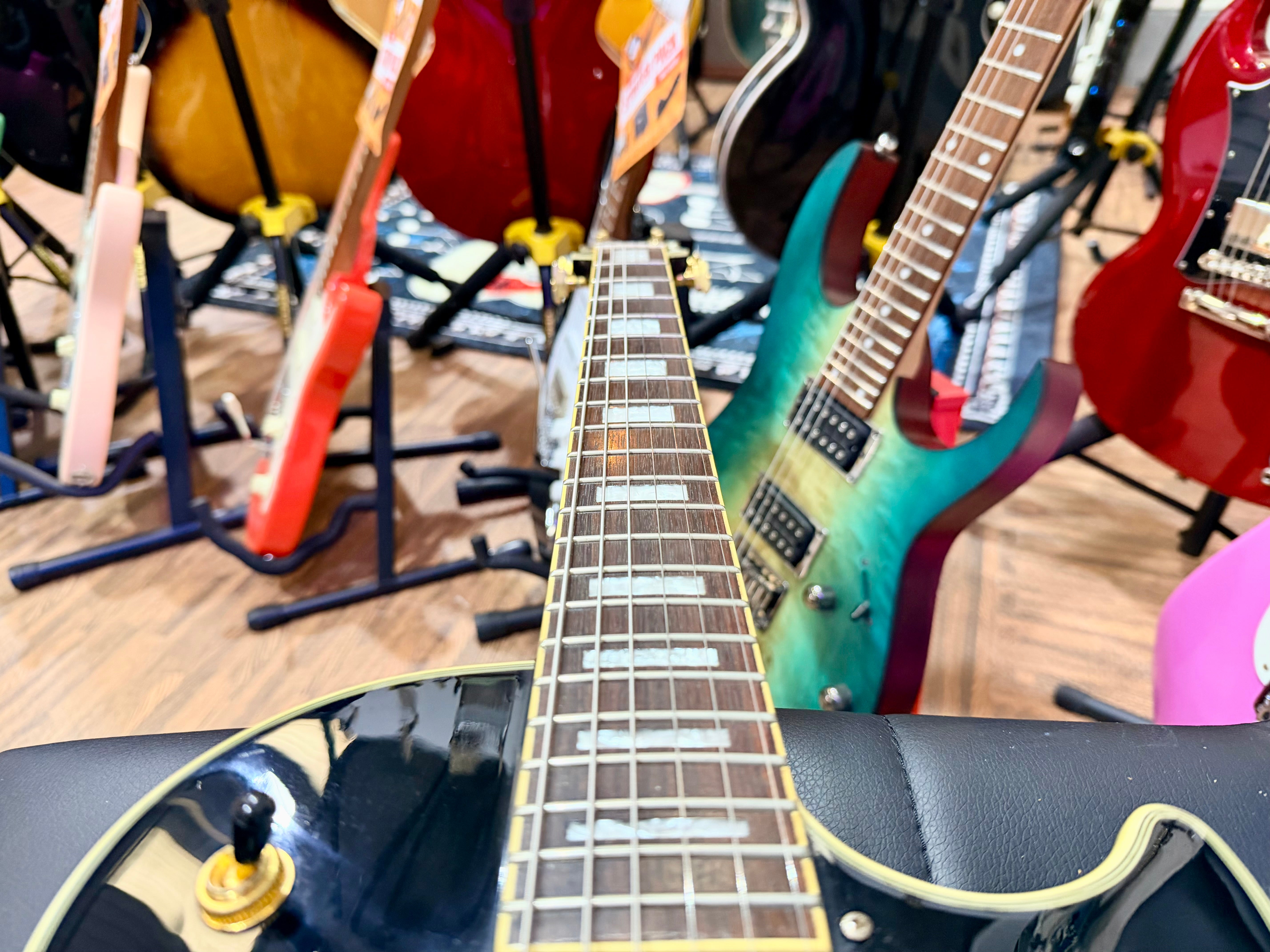 🔥RARE🔥 Epiphone Les Paul Custom 50th Anniversary Ebony/Gold~ 2002 Ltd Edition!