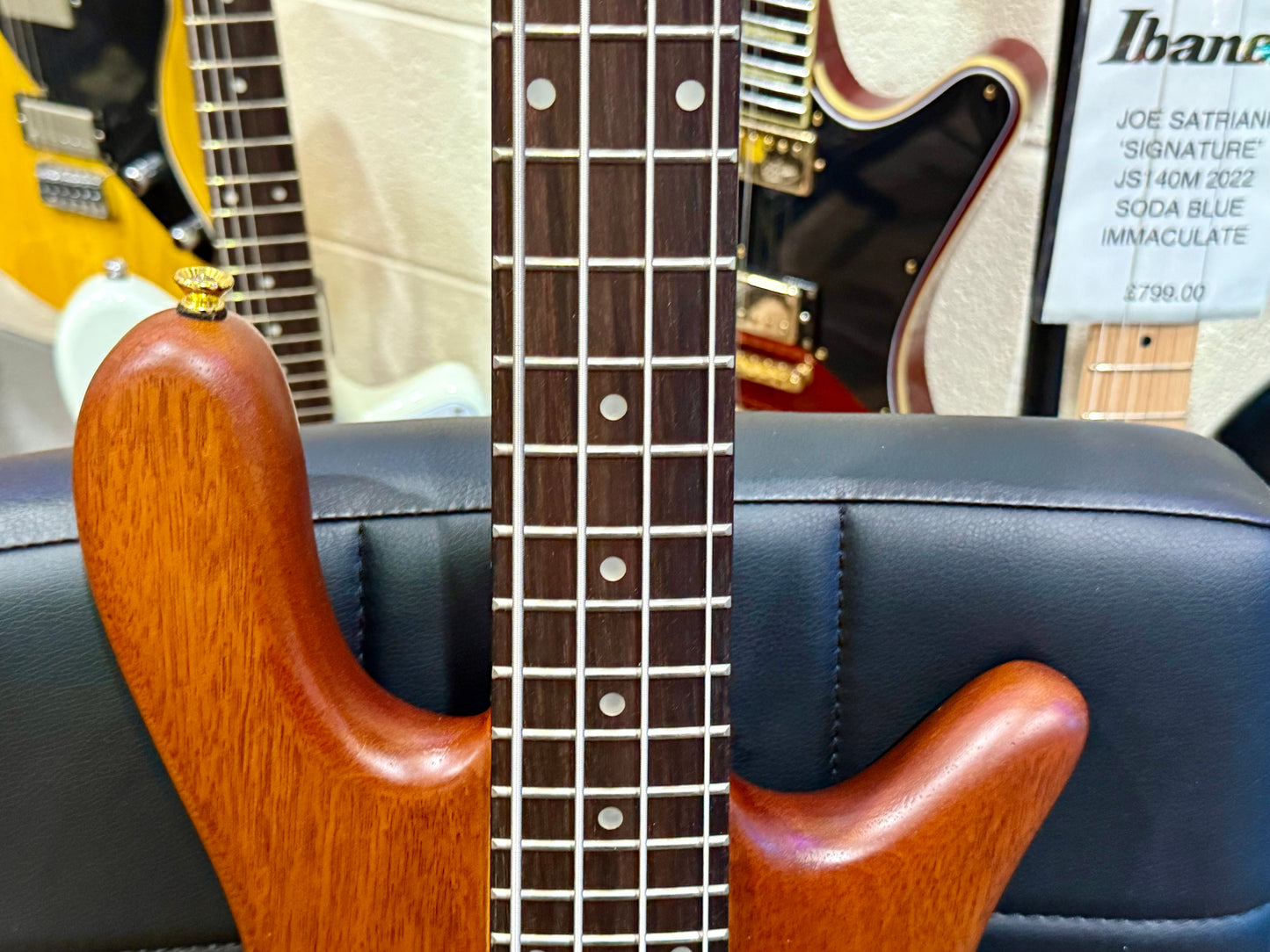🔥CURVED BODY🔥 SX SWB1 Active Bass Guitar in Natural Satin Finish~ Arched!
