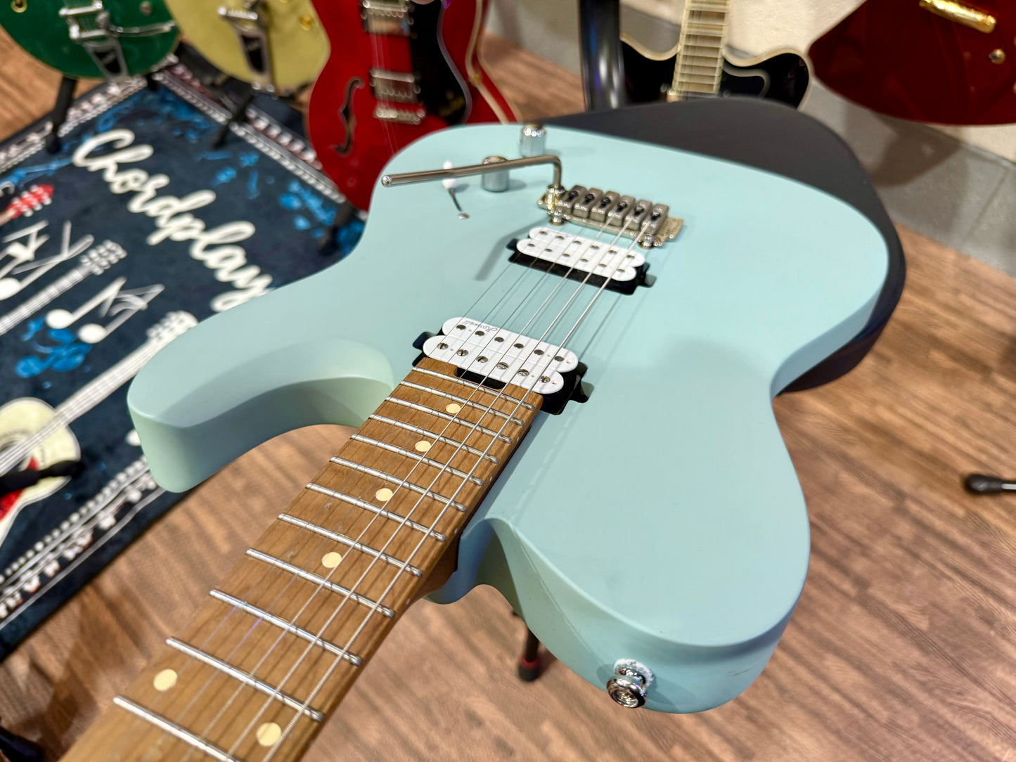 🔥MINT🔥 Harley Benton Fusion-T Pro Series Telecaster HH~ Roasted Maple + CASE!
