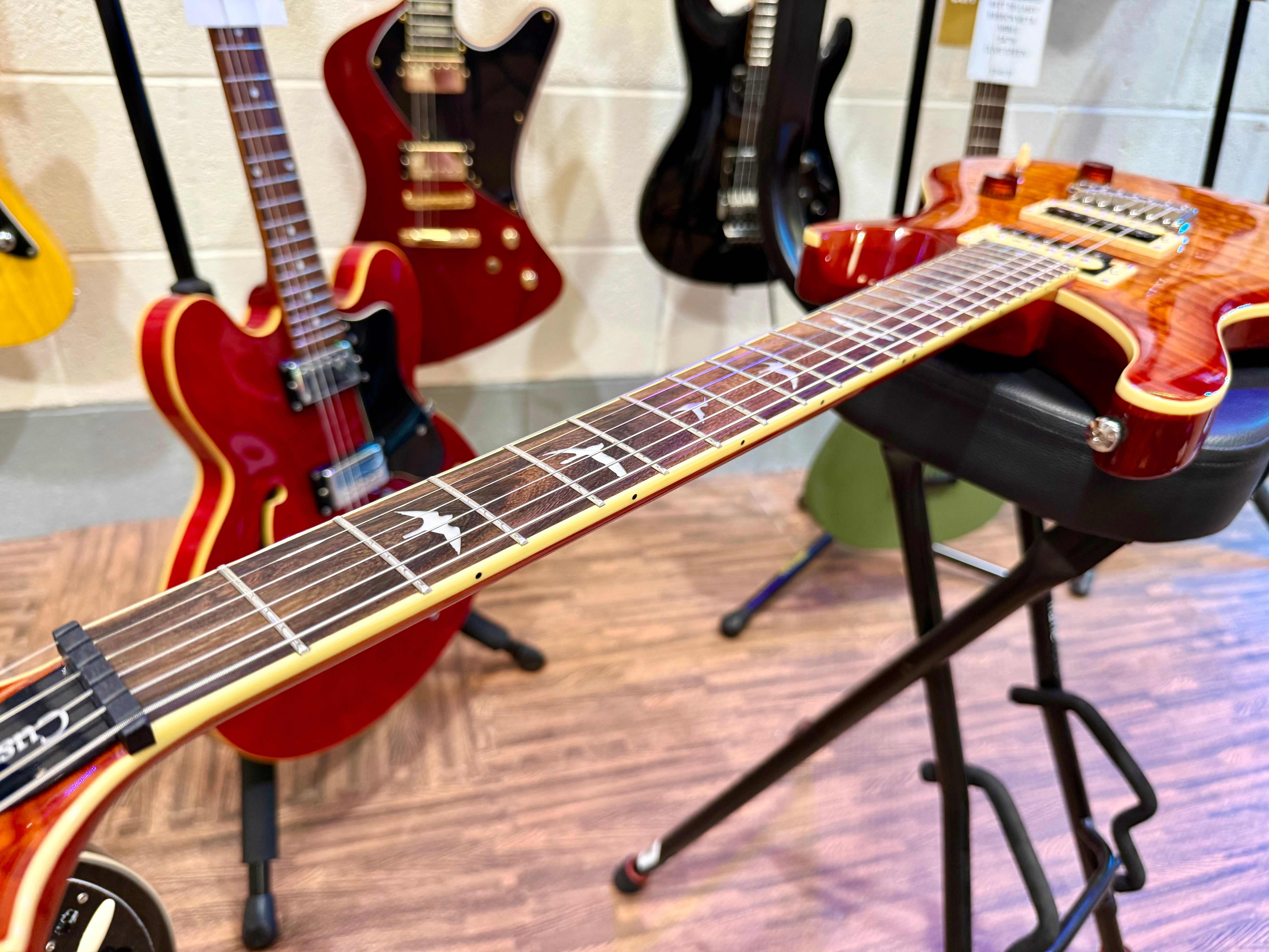 🔥LIMITED EDITION🔥 PRS SE Custom 24 Burled Ash~ Vintage Sunburst~ 2019~ RARE!