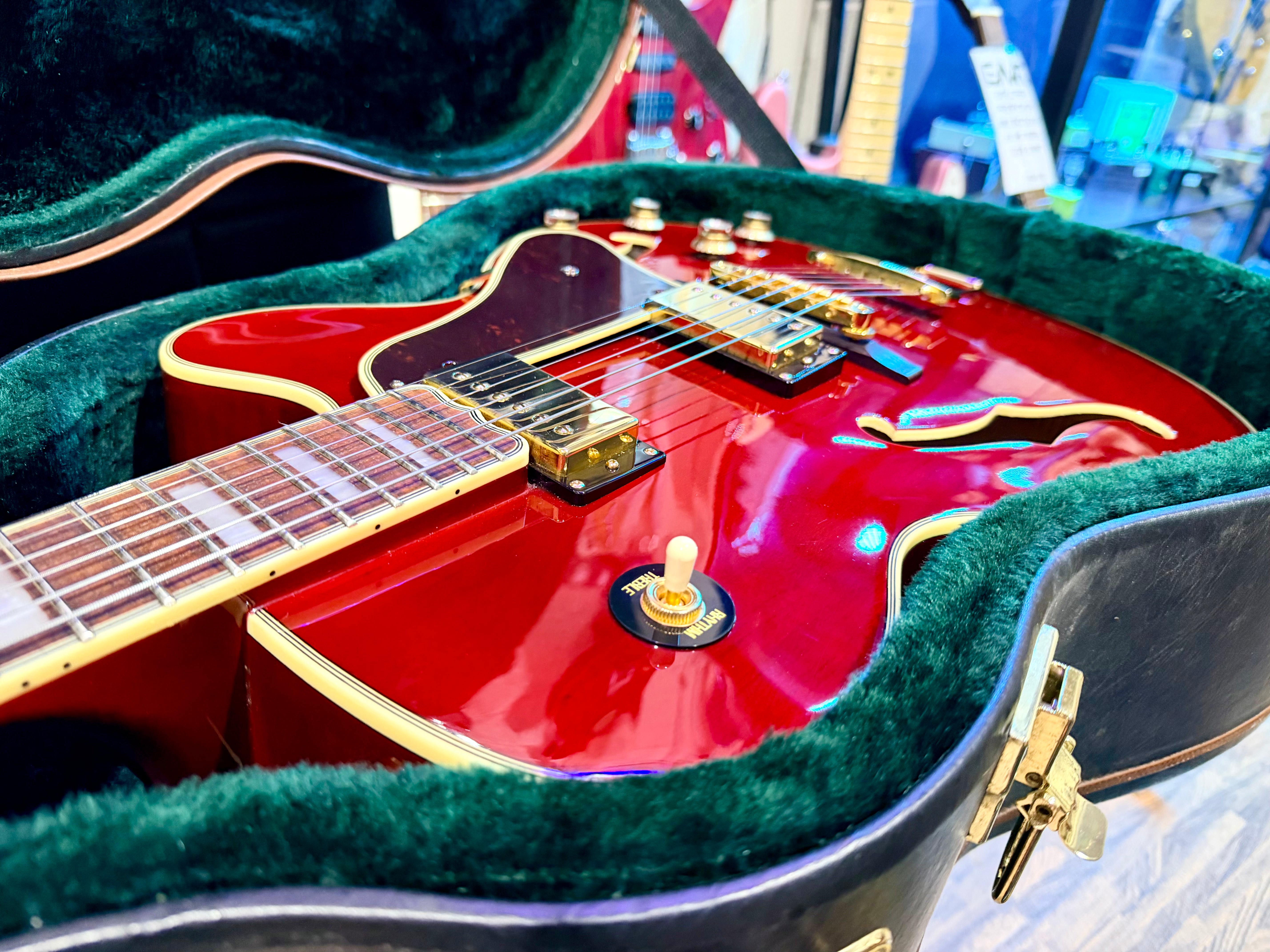 🔥MINT 2019🔥 Epiphone Joe Pass Emperor II Pro~ Rare Wine Red Hollowbody + Hard Case