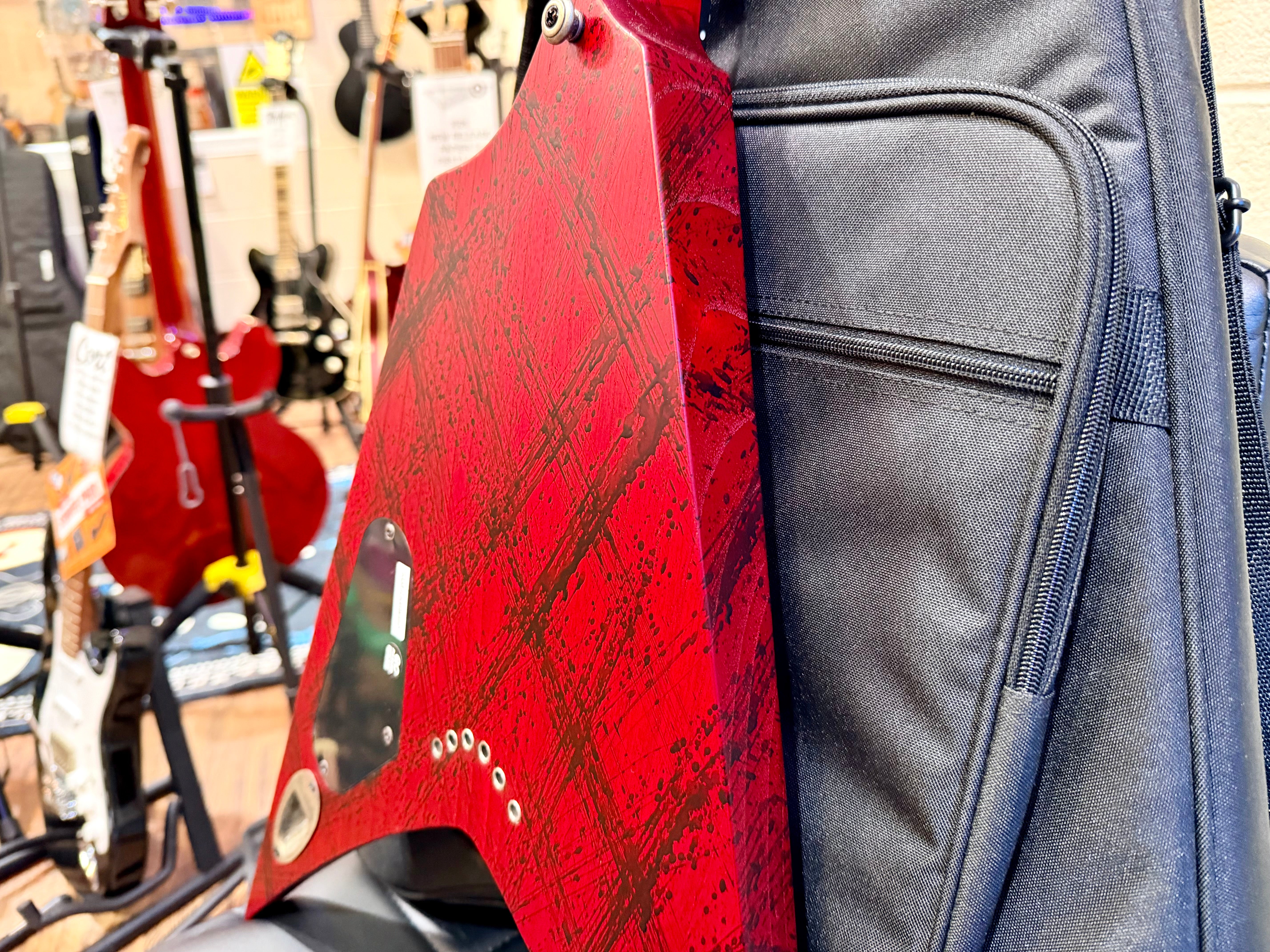 🔥2025🔥 Solar V2.6 Cannibalismo + Plus Flying V~ Blood Red~ Gig Bag~ MINT!