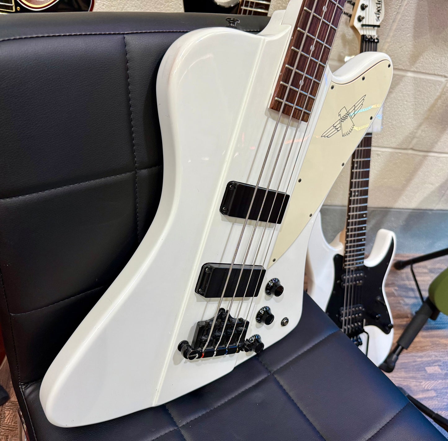 🔥RARE WHITE🔥 Epiphone Thunderbird T-Bird Bass~ Made In Korea~ 2007 Model!