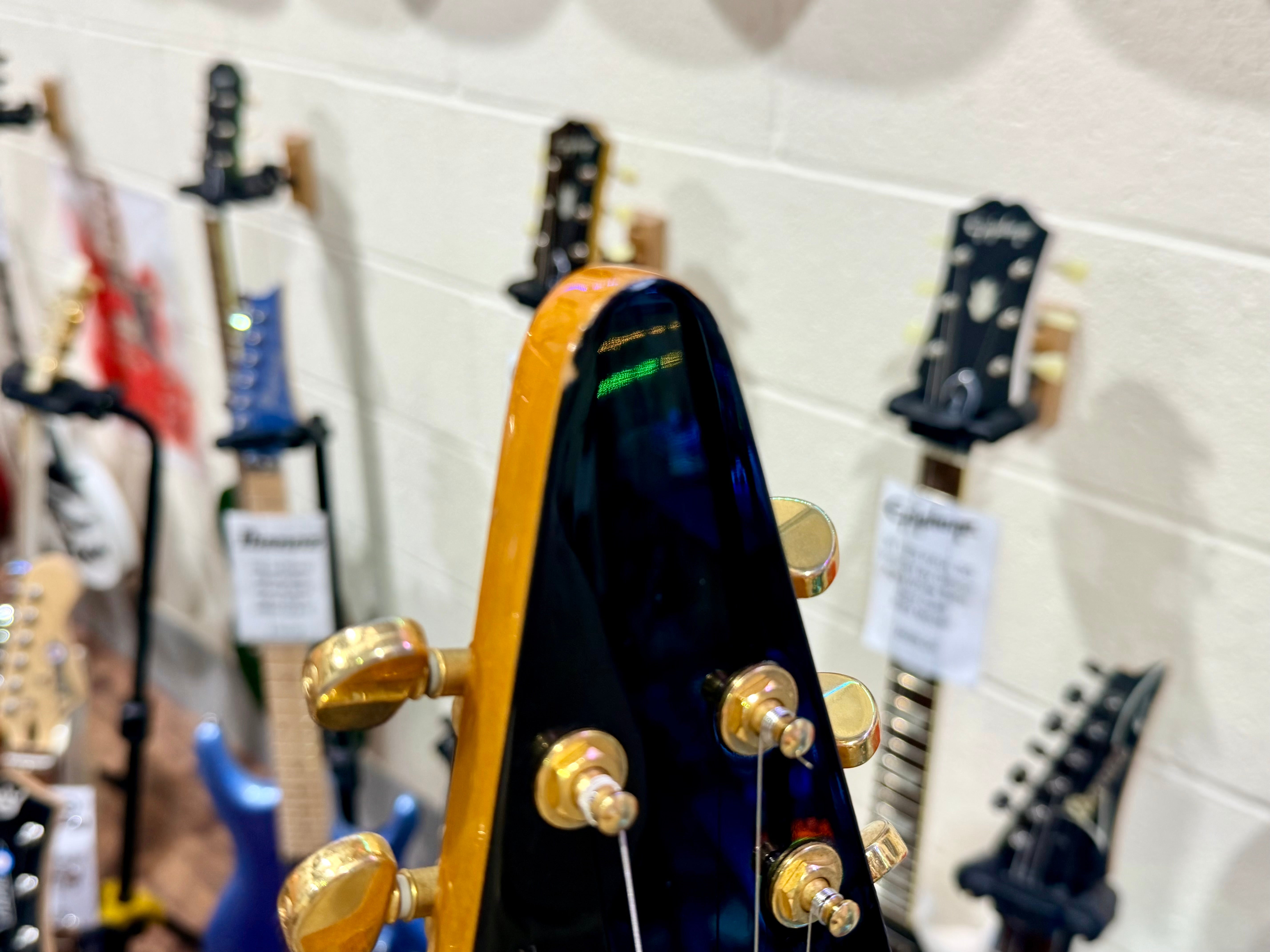 🔥2003 RARE🔥 Epiphone Korina Flying V ’58 Reissue~ Unsung Korea + Flight Case!