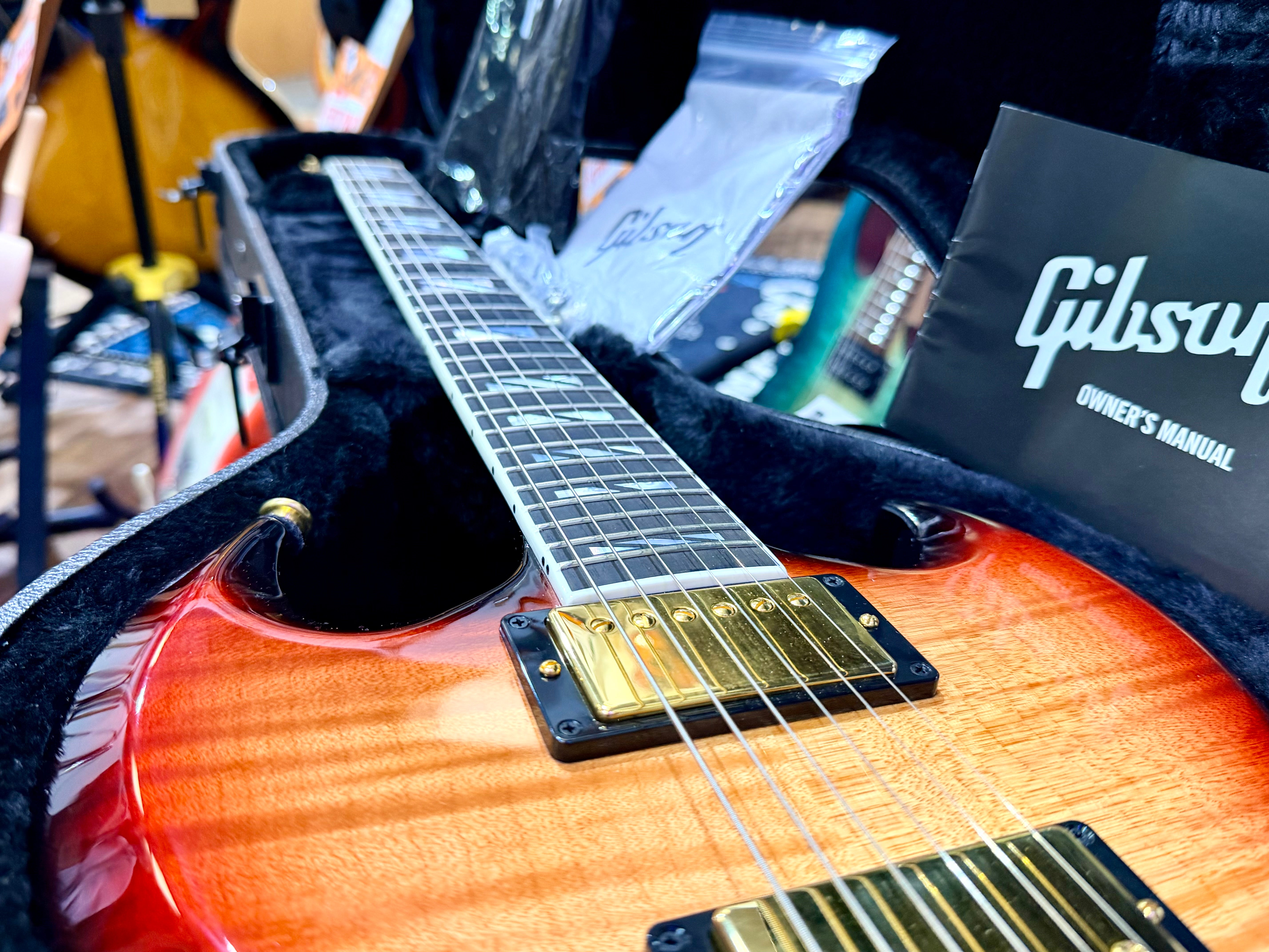 🔥MINT🔥 Gibson SG Supreme In Fireburst~ AAA Figured Top~ Gold Hardware 2023 USA!