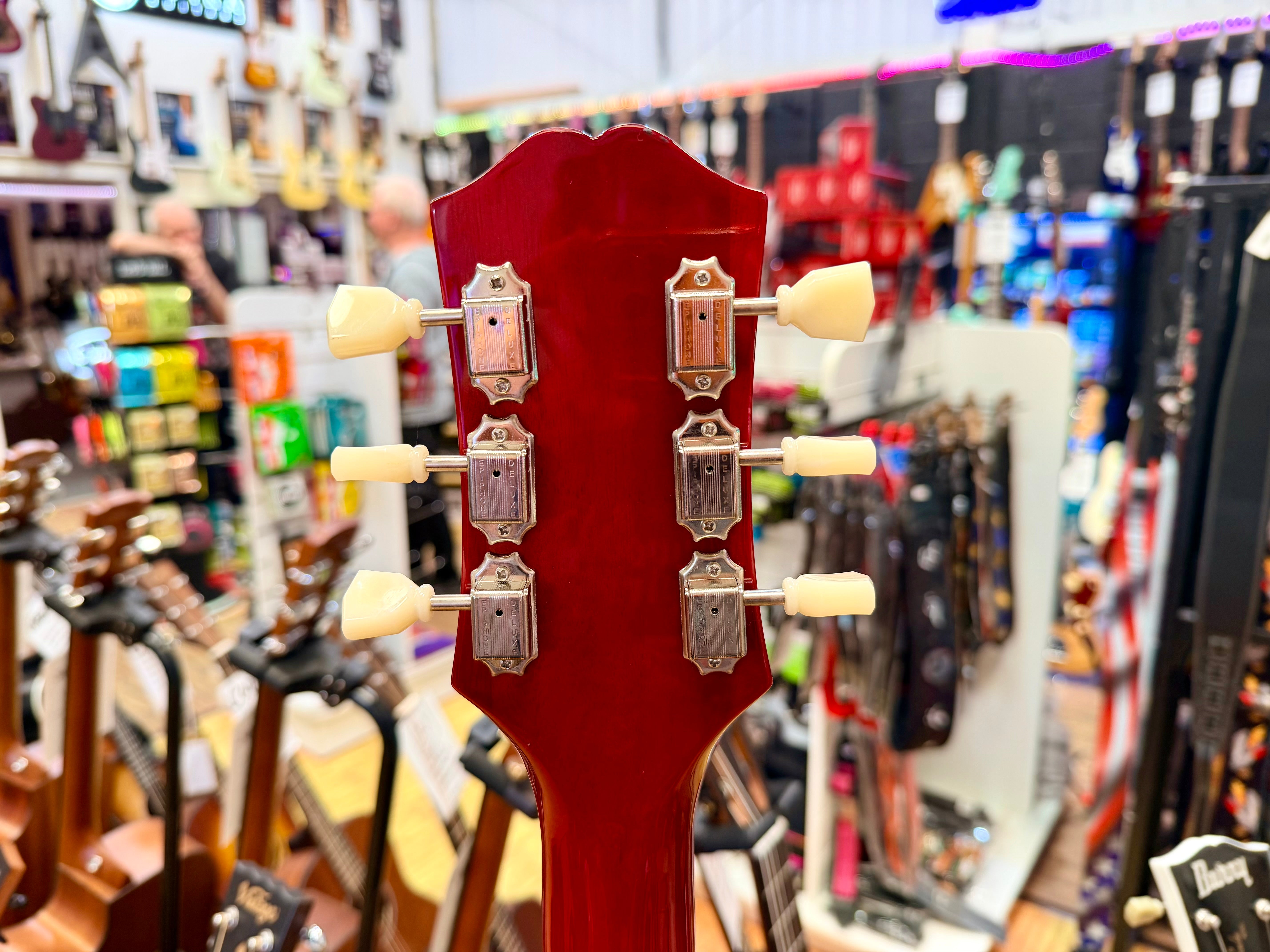 ✨2025✨ Epiphone Inspired by Gibson ES-335 Cherry~ Semi Hollow Electric Guitar!