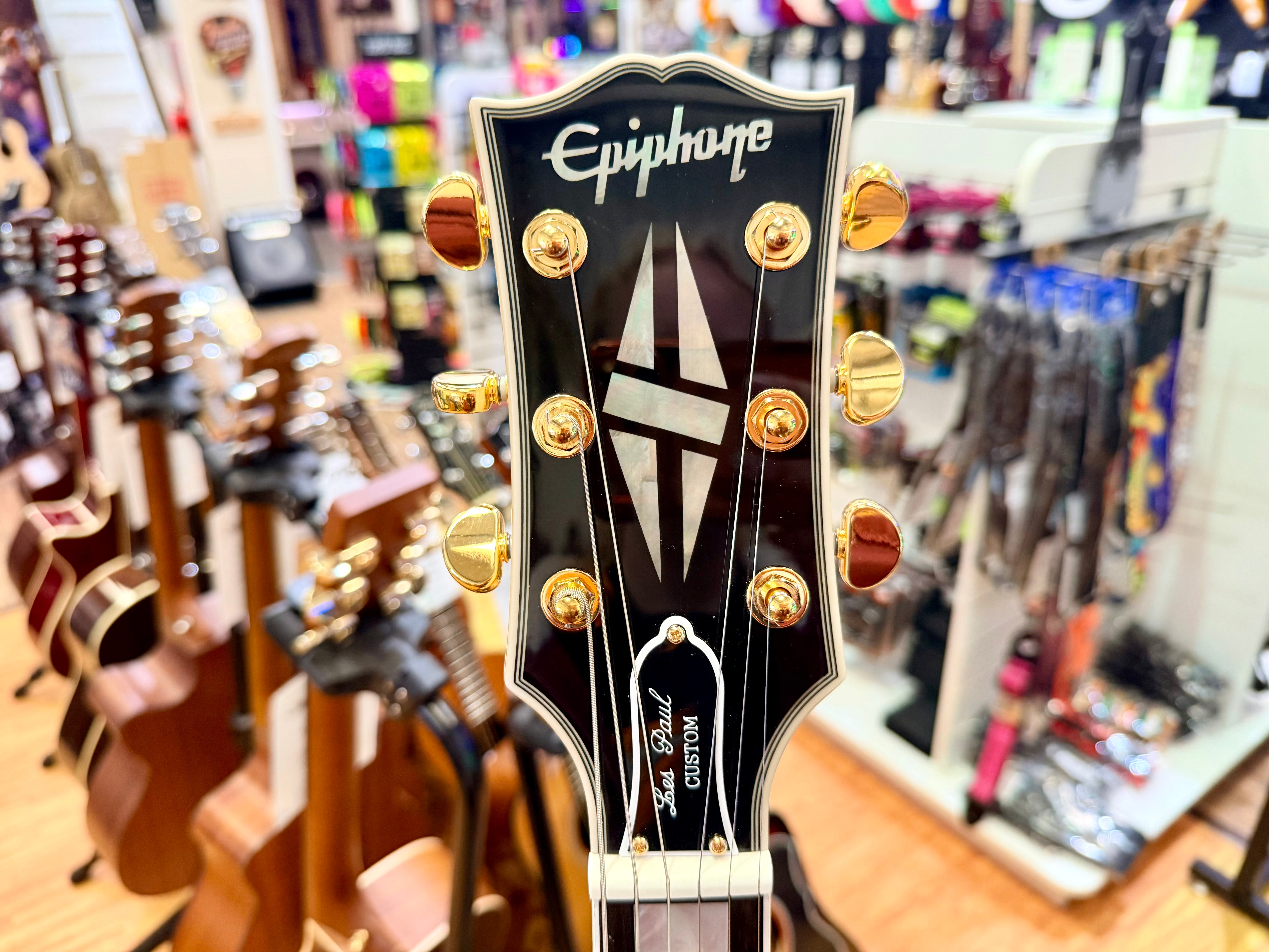 🔥2024🔥 Epiphone Inspired By Gibson Custom Les Paul~ Alpine White~ USA Pickups!