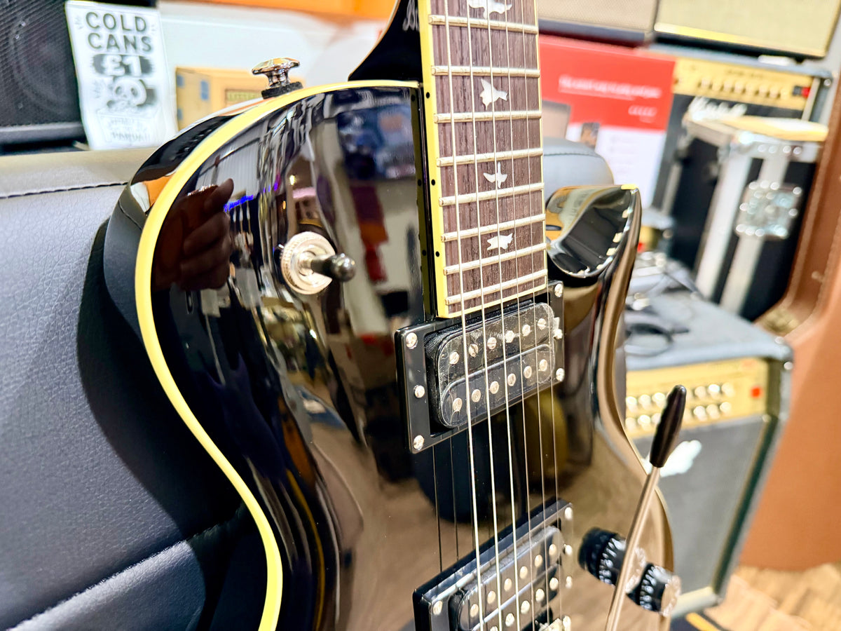 🔥MINT🔥 2021 PRS SE Mark Tremonti Standard Piano Black Tremolo + PRS Gig Bag!