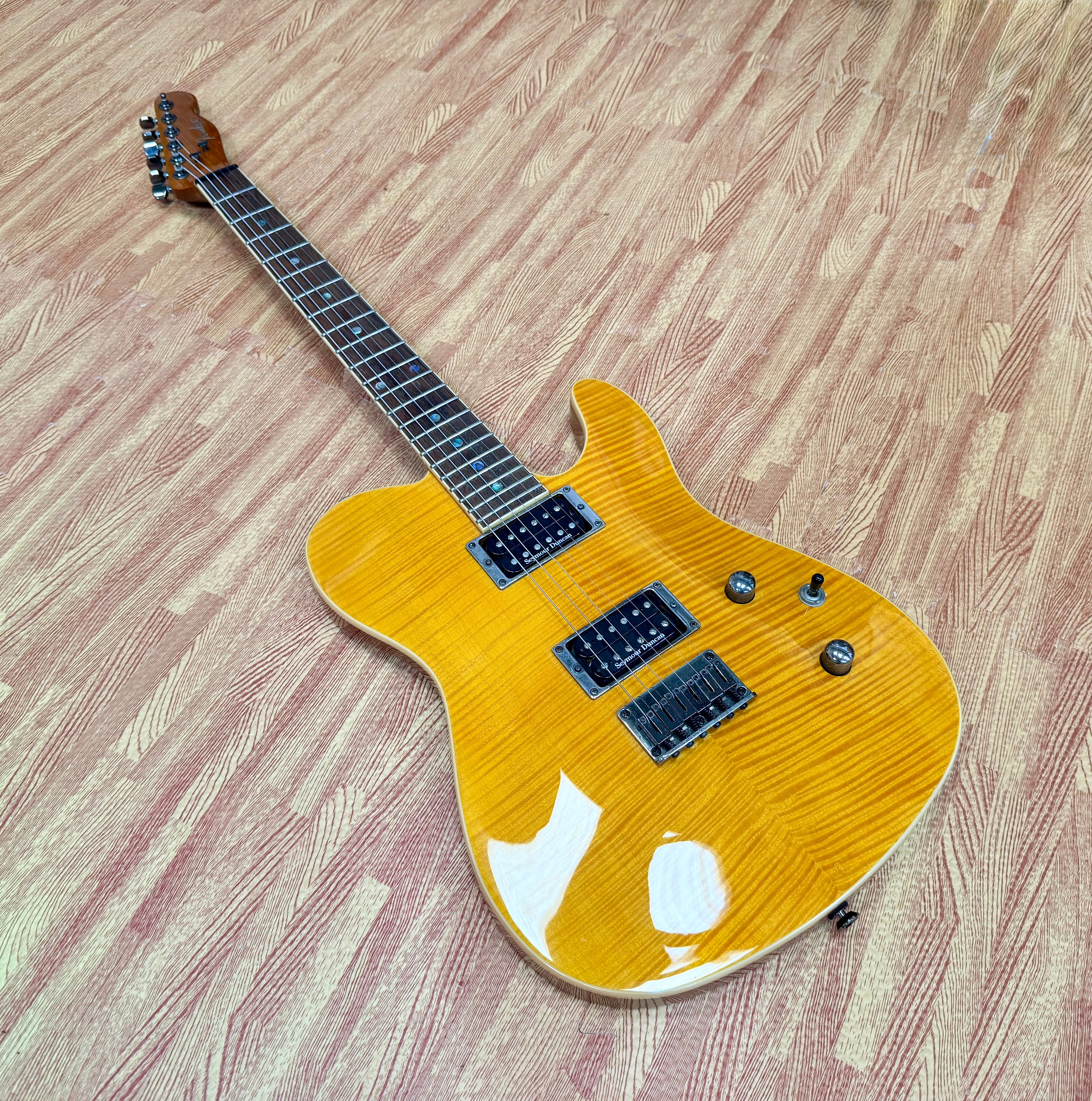 ✨2008 KOREA✨ Fender Special Edition Custom FMT Telecaster HH~ Amber~ SD Pickups