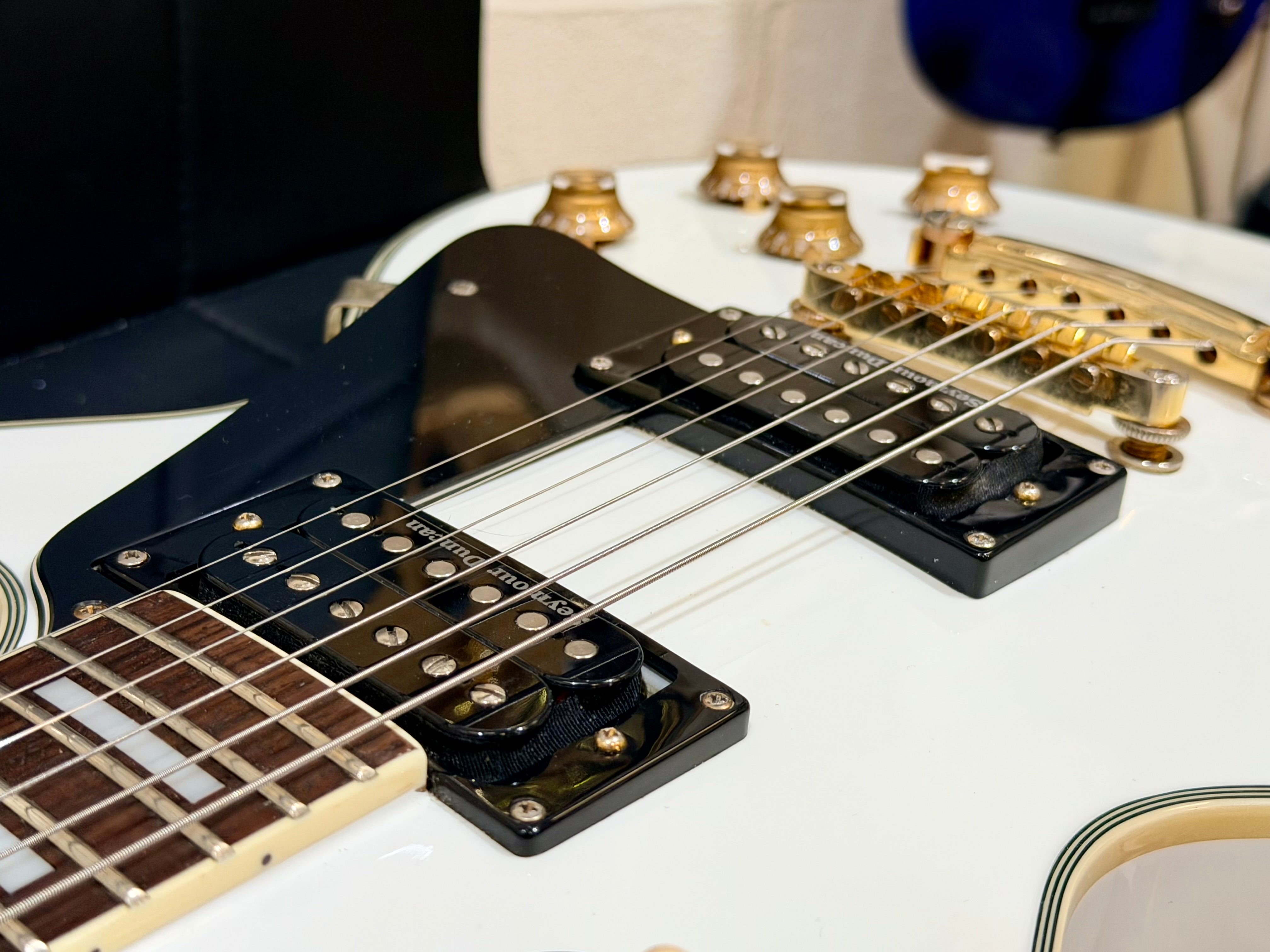 🌟2001 KOREA🌟 Epiphone Les Paul Custom~ Alpine White~ Seymour Duncan + Case!