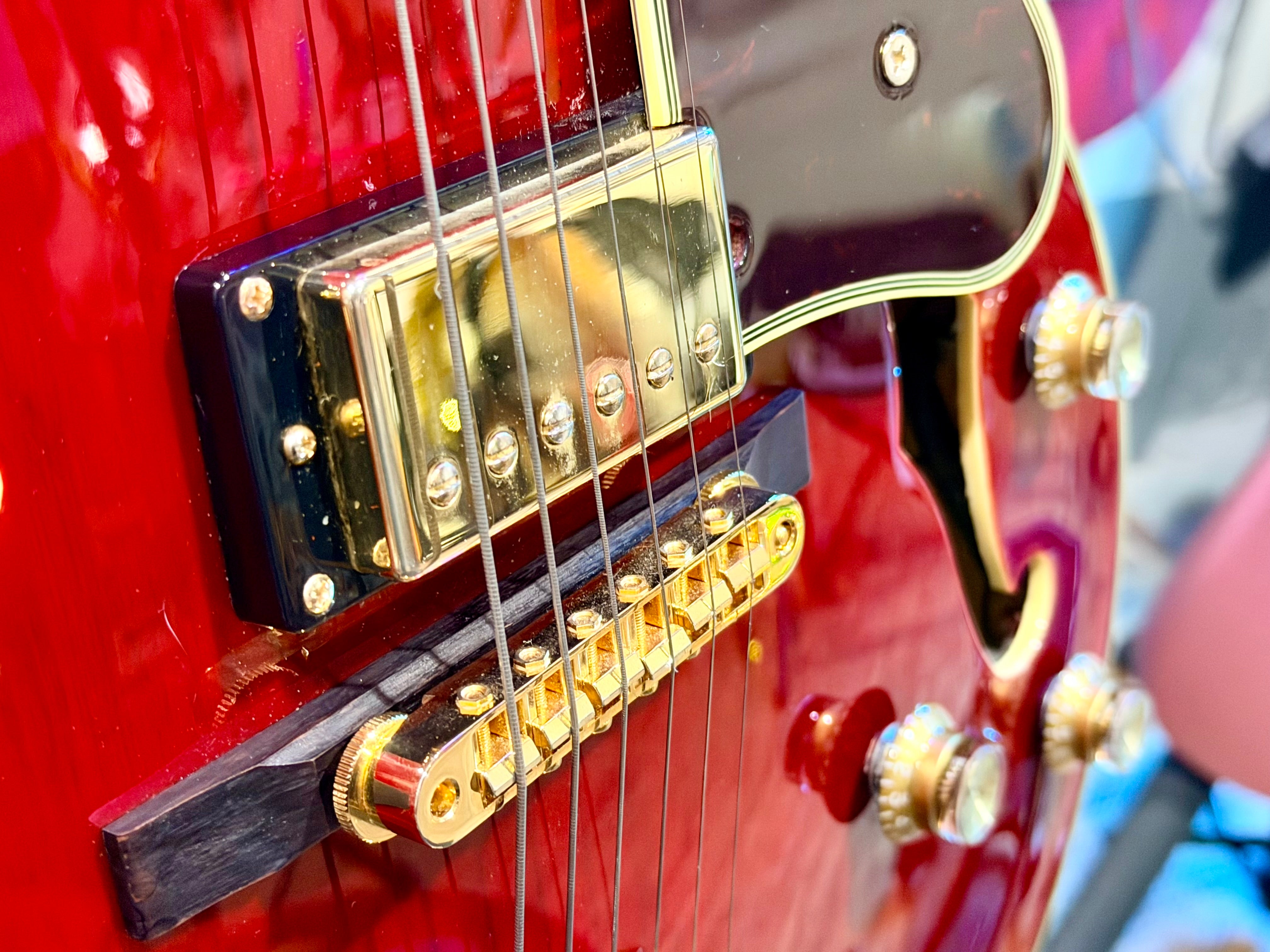 🔥MINT 2019🔥 Epiphone Joe Pass Emperor II Pro~ Rare Wine Red Hollowbody + Hard Case