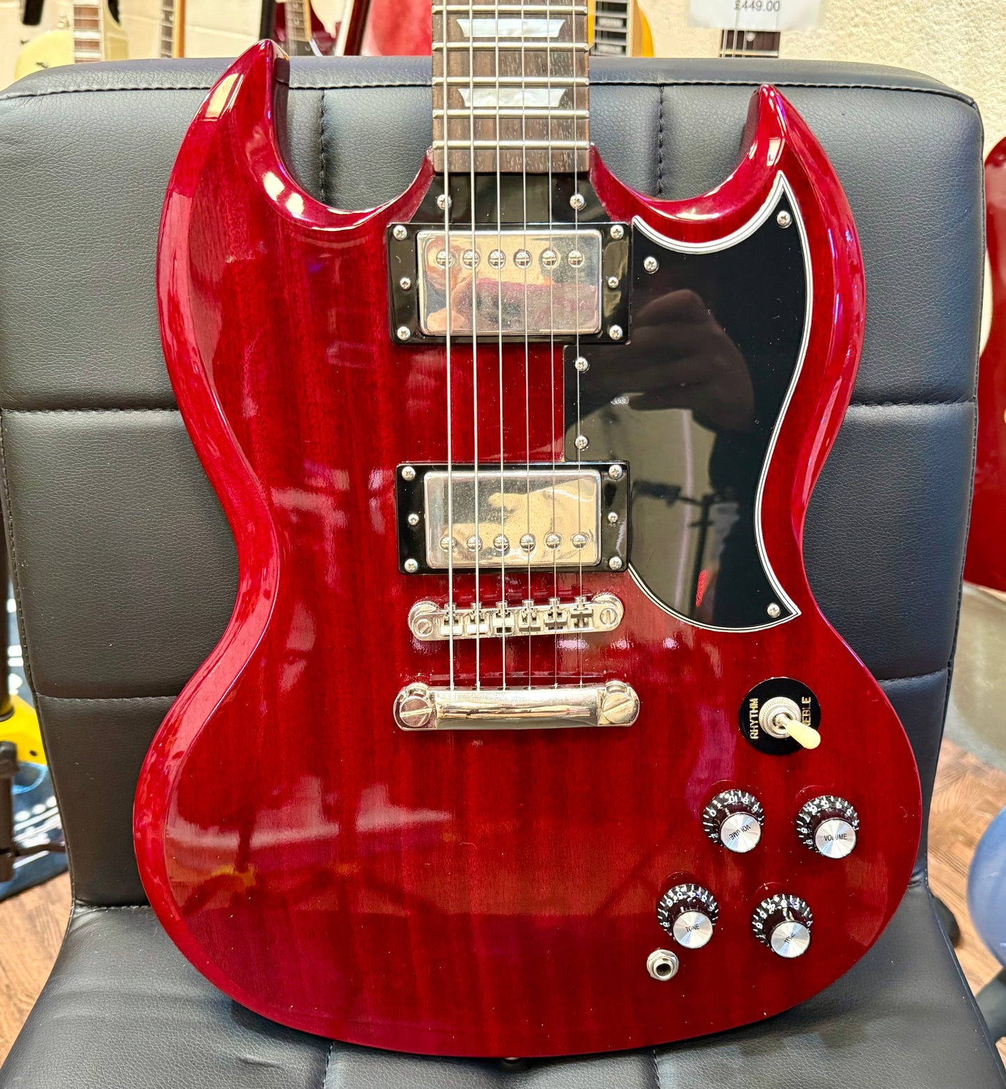 🍒2012🍒 Epiphone SG G-400 Pro~ Heritage Cherry Red + Hiscox Hard Case!