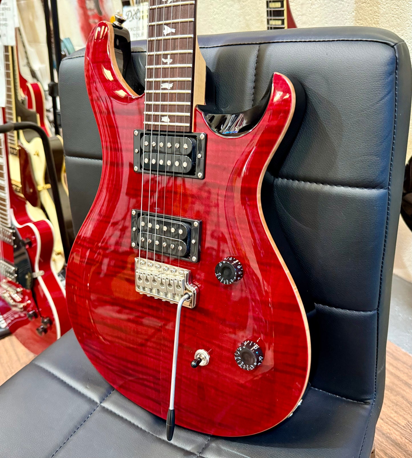 ๐2023 MINT ๐ PRS SE CE 24 Electric Guitar in Black Cherry~ Gig Bag!