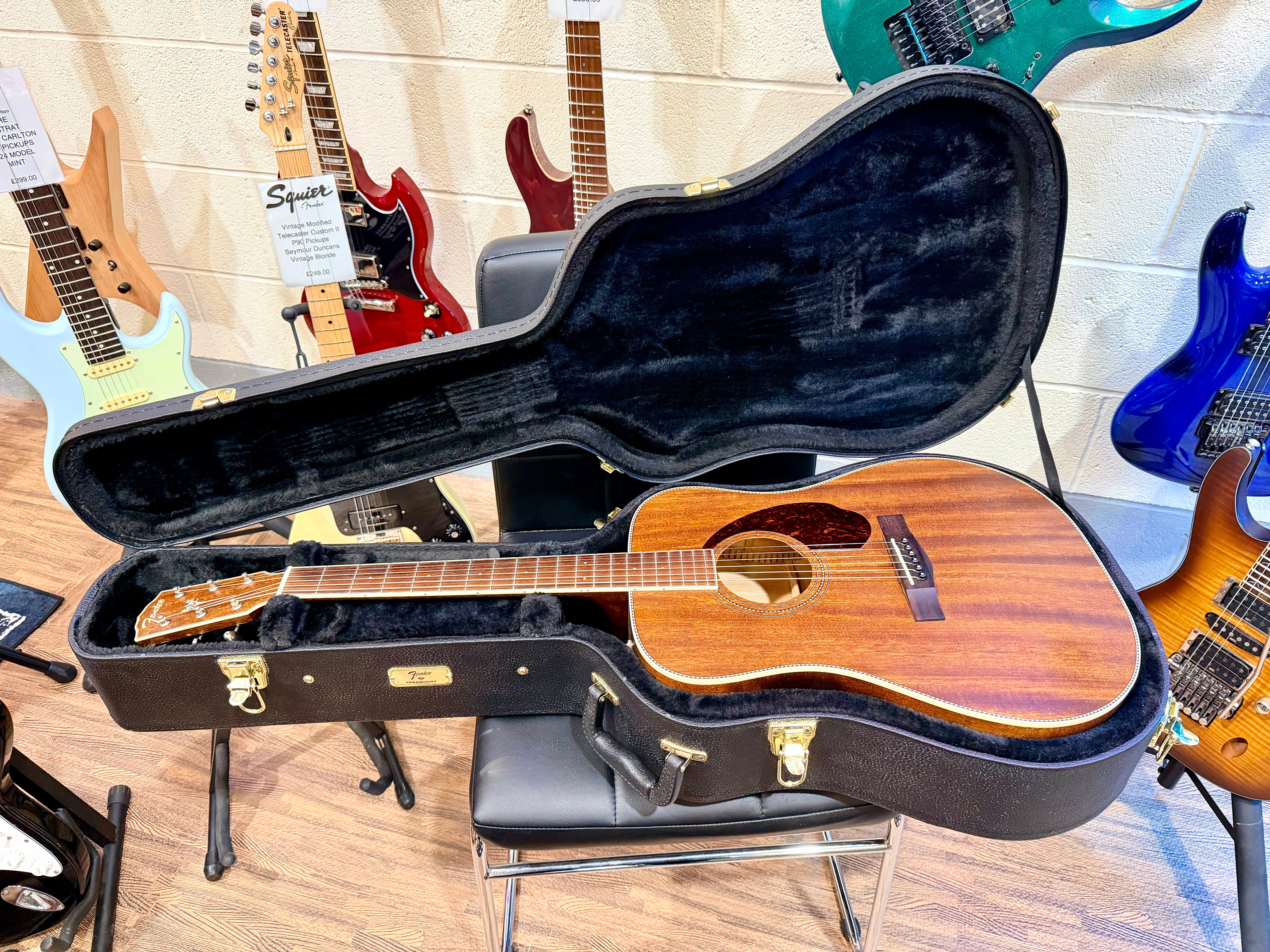 🔥MINT🔥 Fender PM-1 Standard Dreadnought NE~ All-Mahogany Edition~ Hard Case!