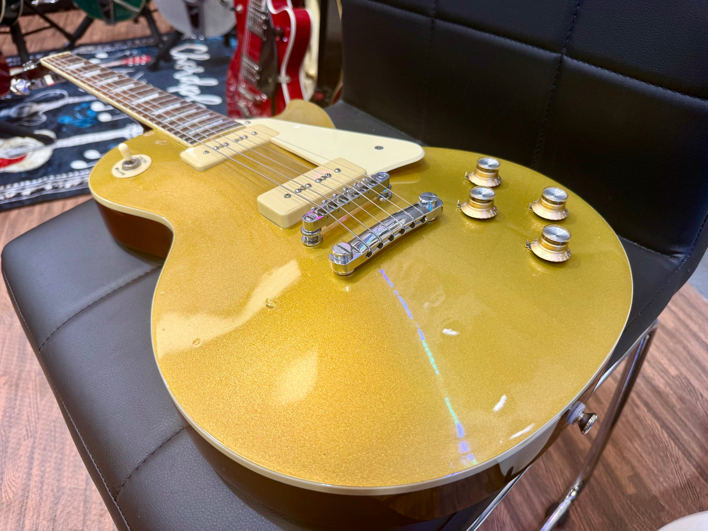 π2006π Epiphone '56 Les Paul Gold Top~ P-90 Pickups~ Electric Guitar~ Lovely!