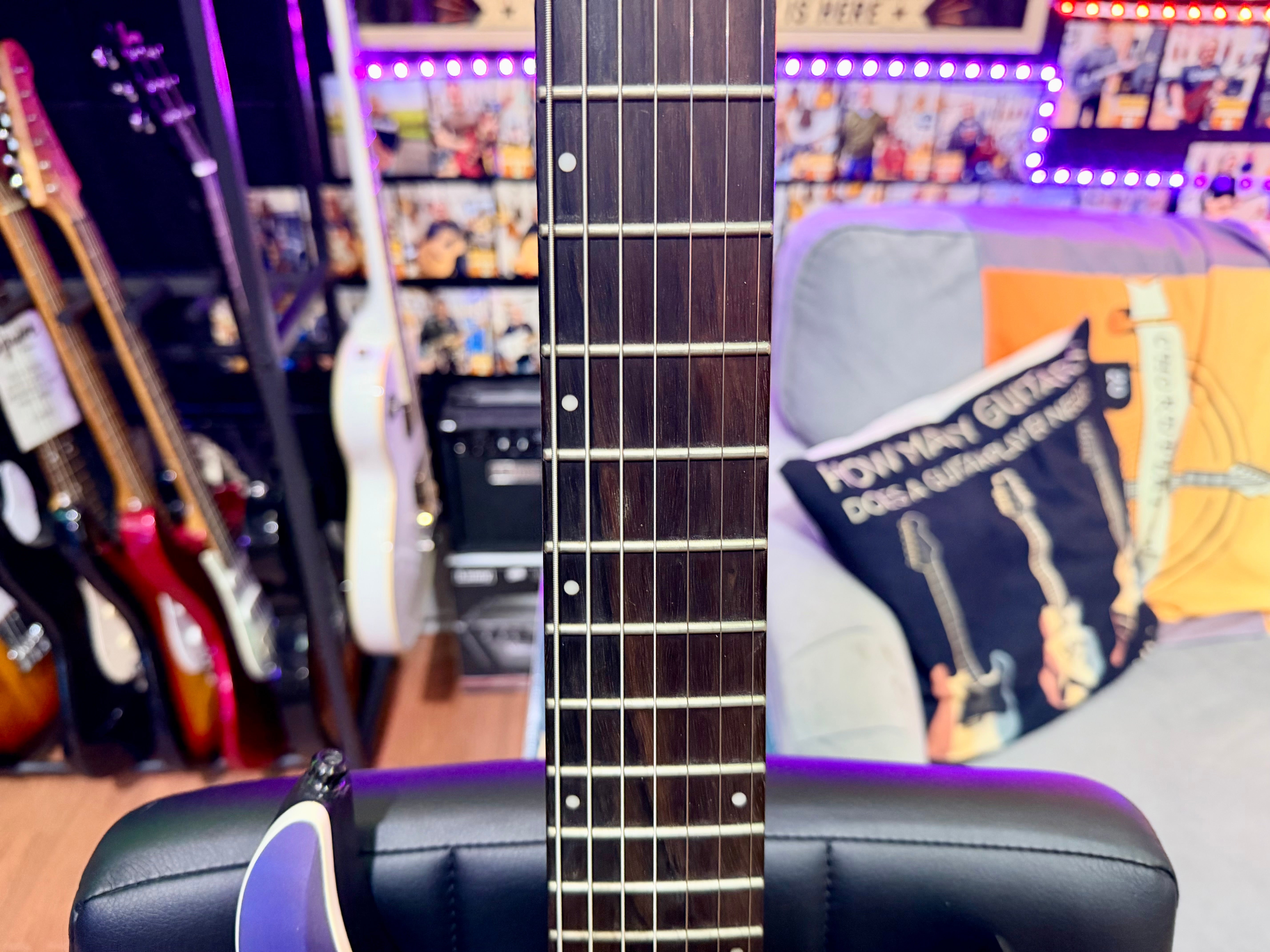 π₯2019π₯ Ibanez RGA71AL Axion Label 7 String~ Indigo Aurora Burst~ Bare Knuckle!