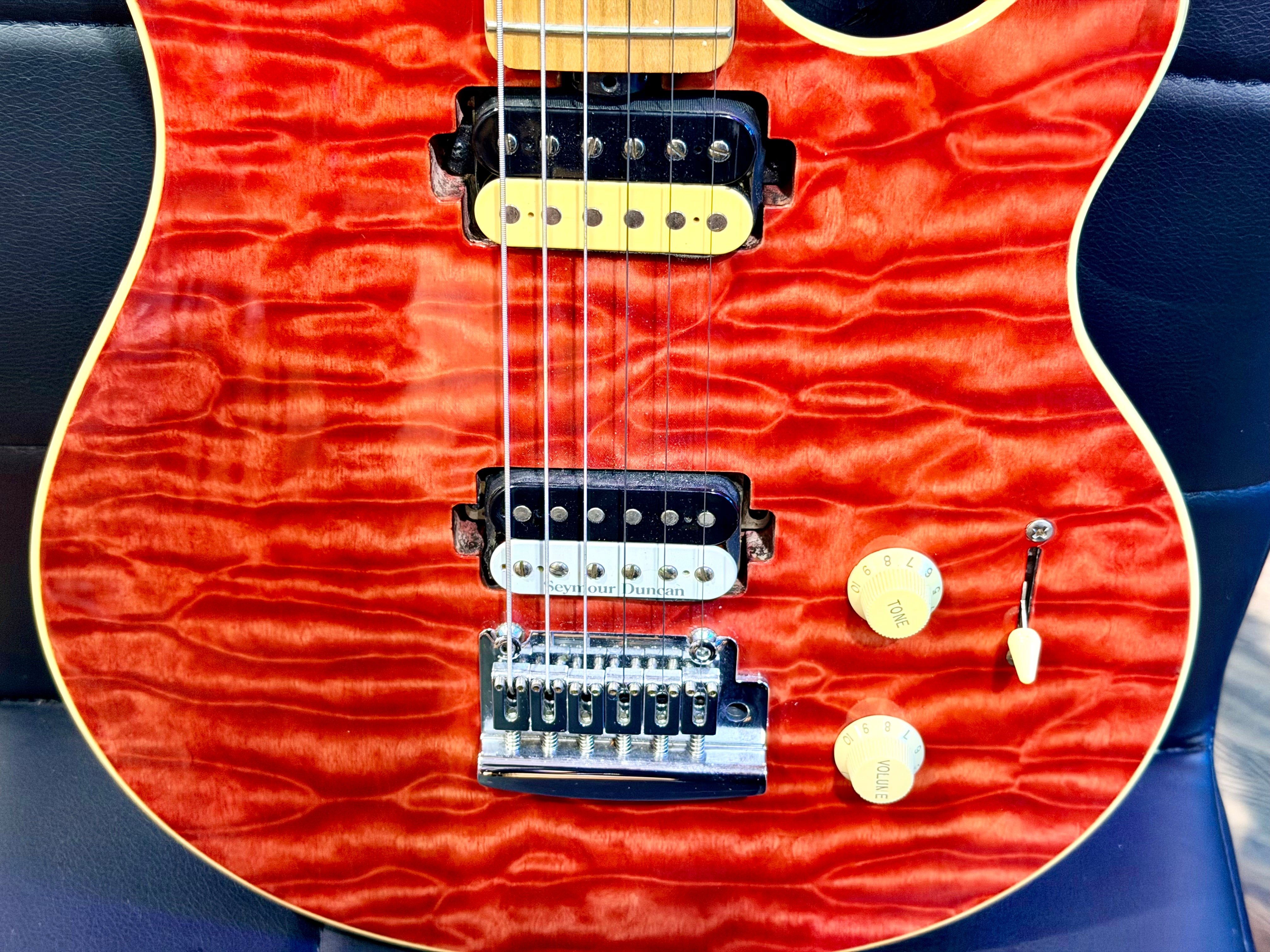 🔥QUILTED FLAME🔥 Sterling By Music Man Sub Axis AX3~ Seymour Duncan Pickup!