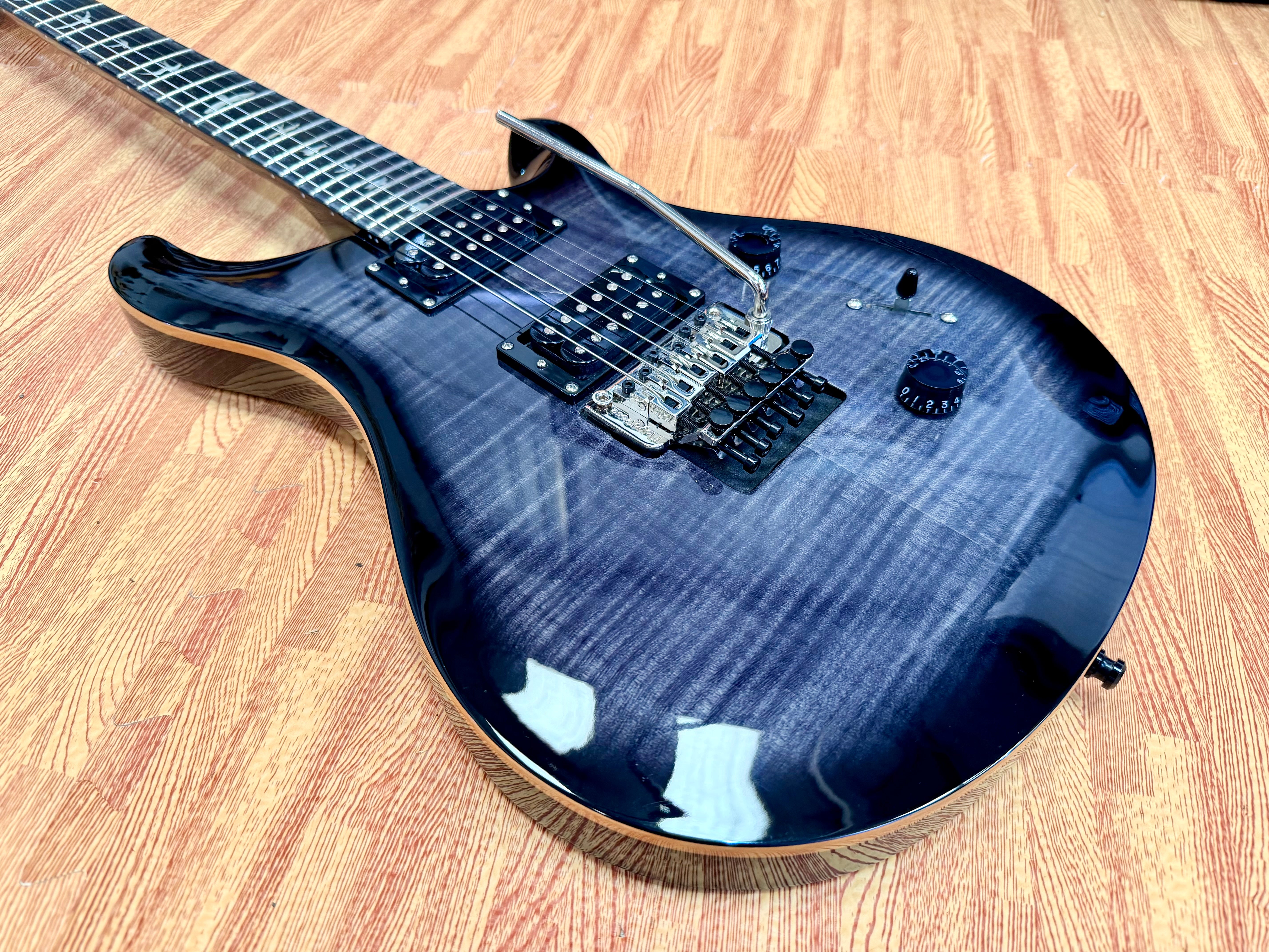🔥2022🔥 PRS SE Custom 24 Floyd Rose~ Charcoal Burst~ Gig Bag~ Mint Condition!