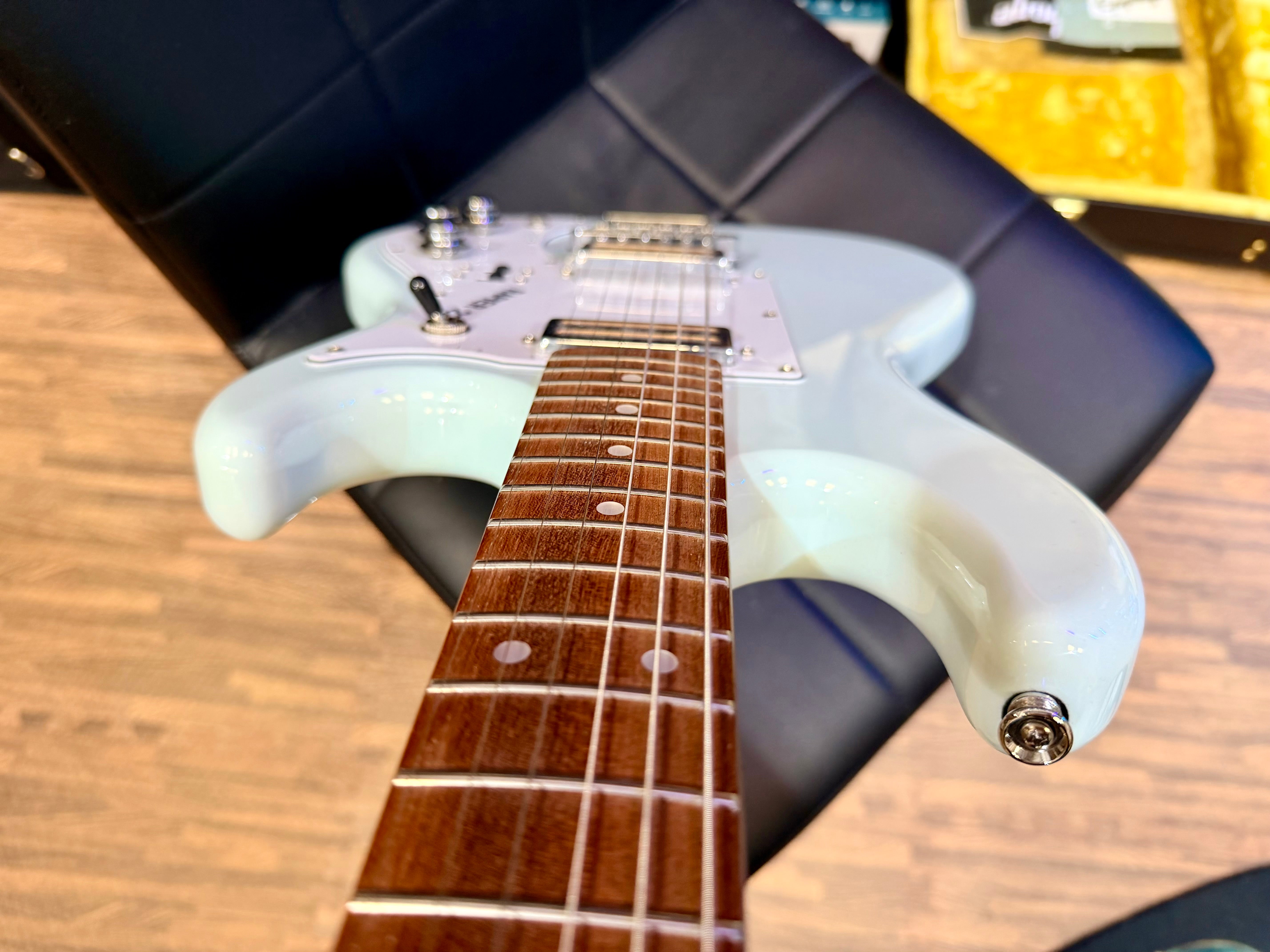 ✨EX-DEMO✨ Rapier 22 Electric Guitar In Daphne Blue~ Alan Entwistle Designed!