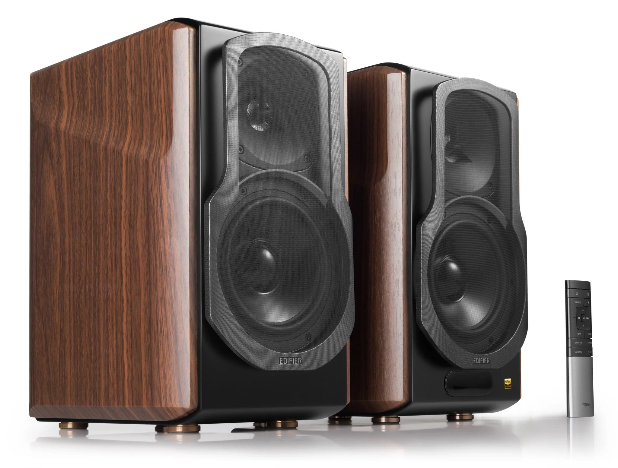 Edifier S2000MKIII Hi-Res Audio Active Bluetooth Bookshelf Speaker Set - Brown - CM-S2000MKIII