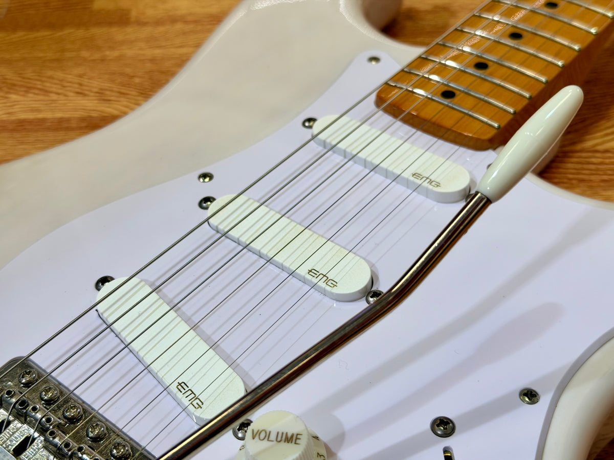🔥EMG ACTIVE🔥 Squier Classic Vibe ‘50s Stratocaster In White Blonde~ EMG SA P’ups