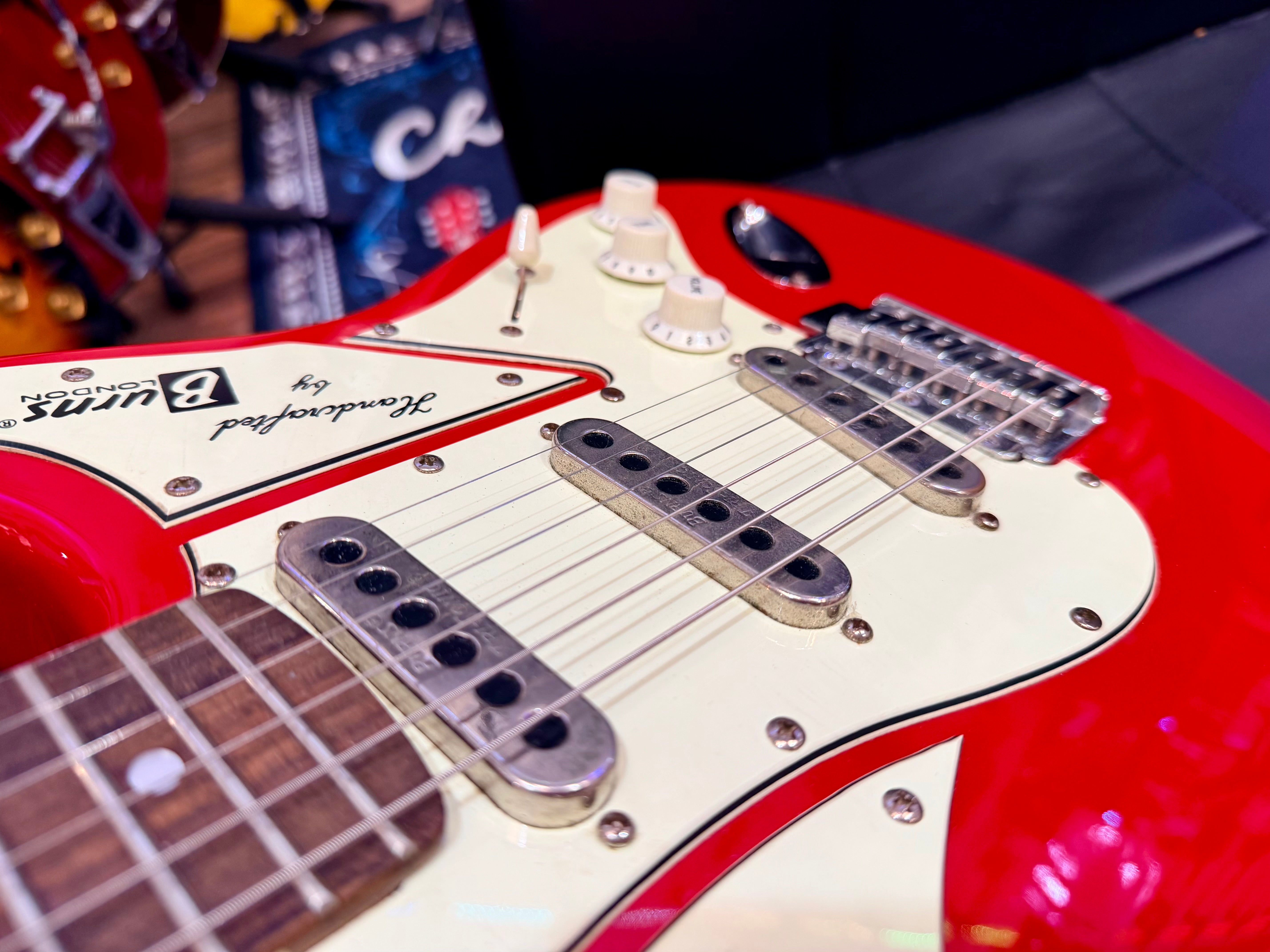 ⚡️2009⚡️ Burns London Cobra Electric Guitar~ Guards Red~ Tri-Sonic Pickups!