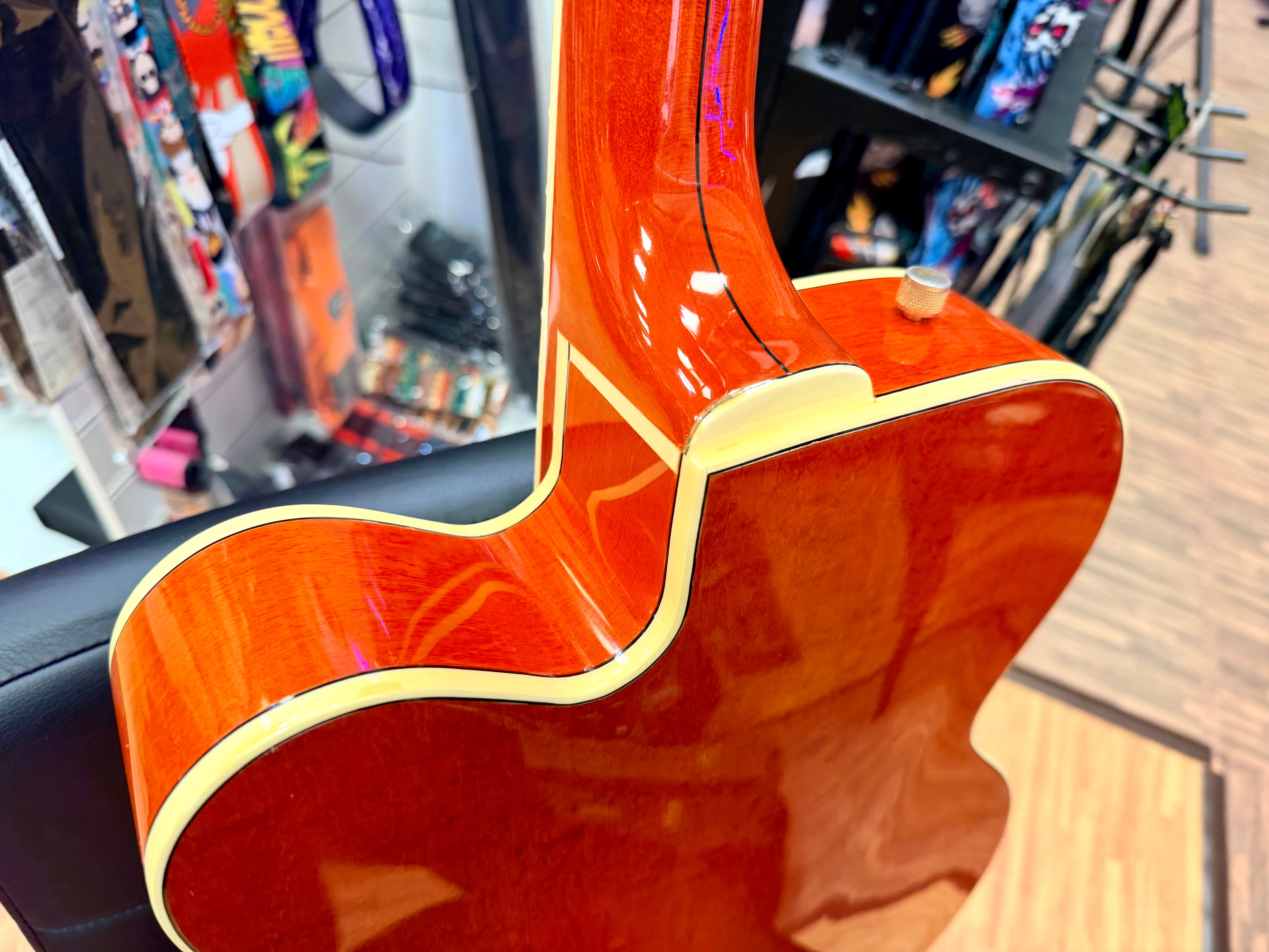 ✨1990✨ Gretsch 6120 Nashville Western Orange MIJ Terada~ Bigsby~ Japan + Case!