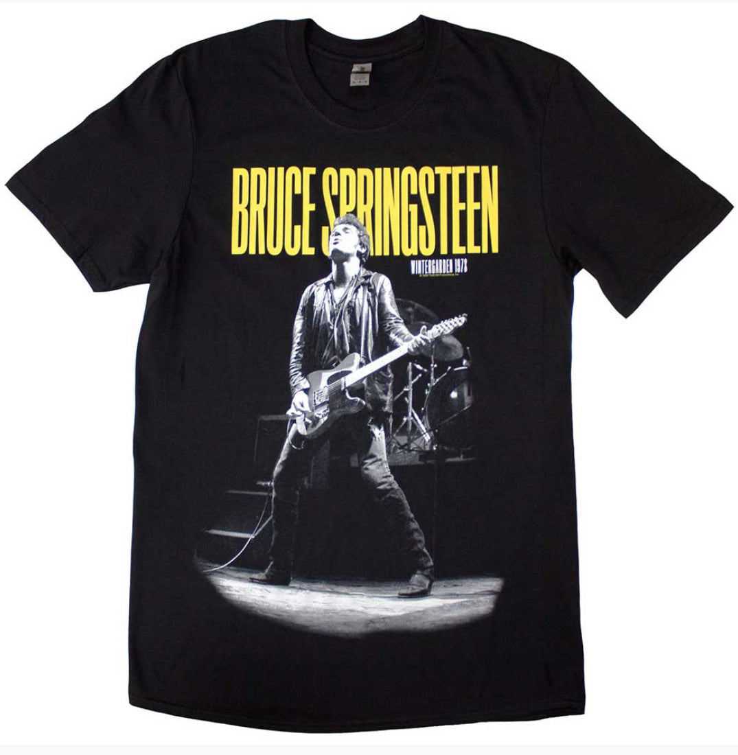 Official Licensed Bruce Springsteen Unisex T-Shirt~ Winterland Ballroom Guitar