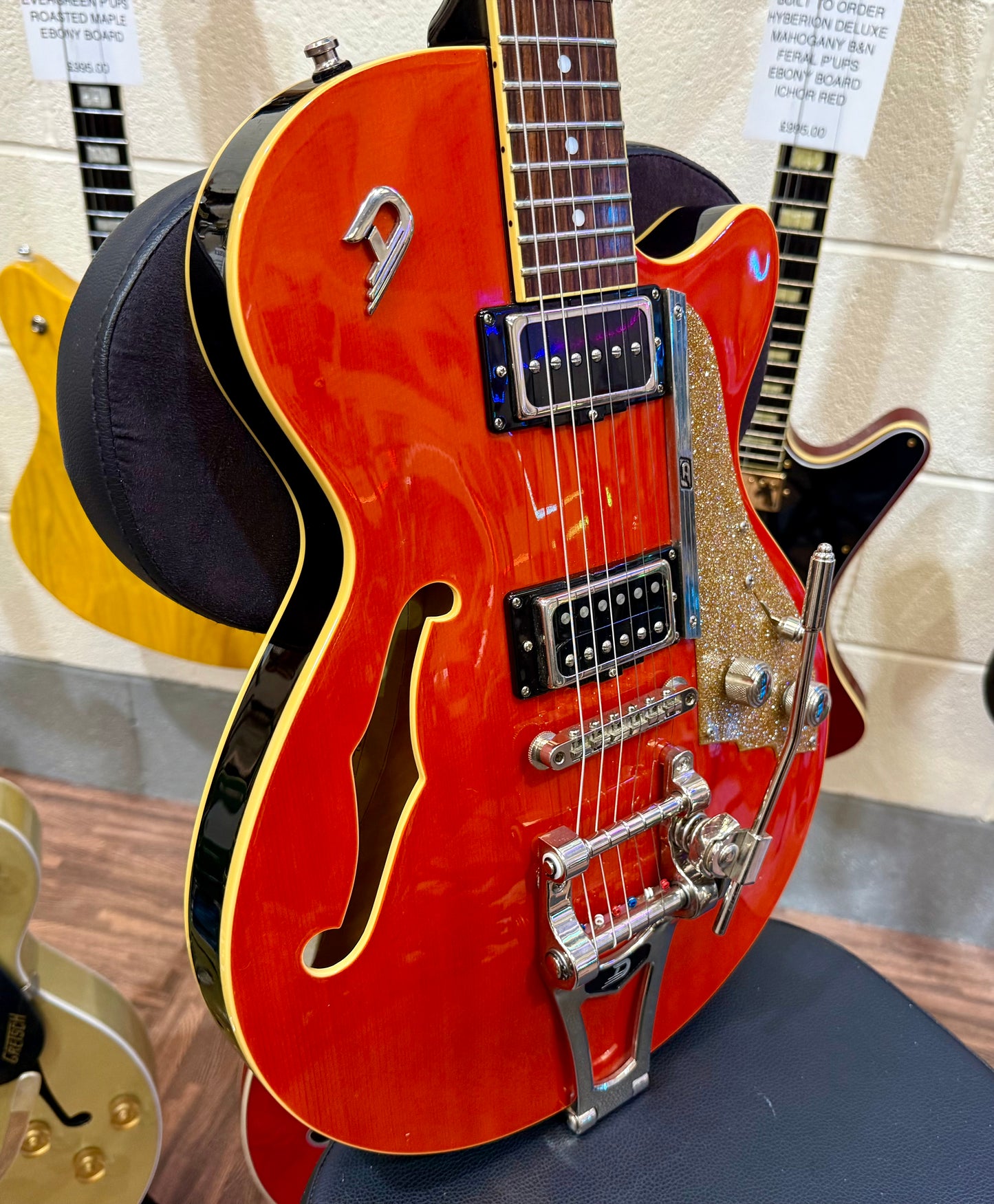 🔥2005🔥 Duesenberg Starplayer TV~ Vintage Orange Semi-Hollow~ Cherished + Case!