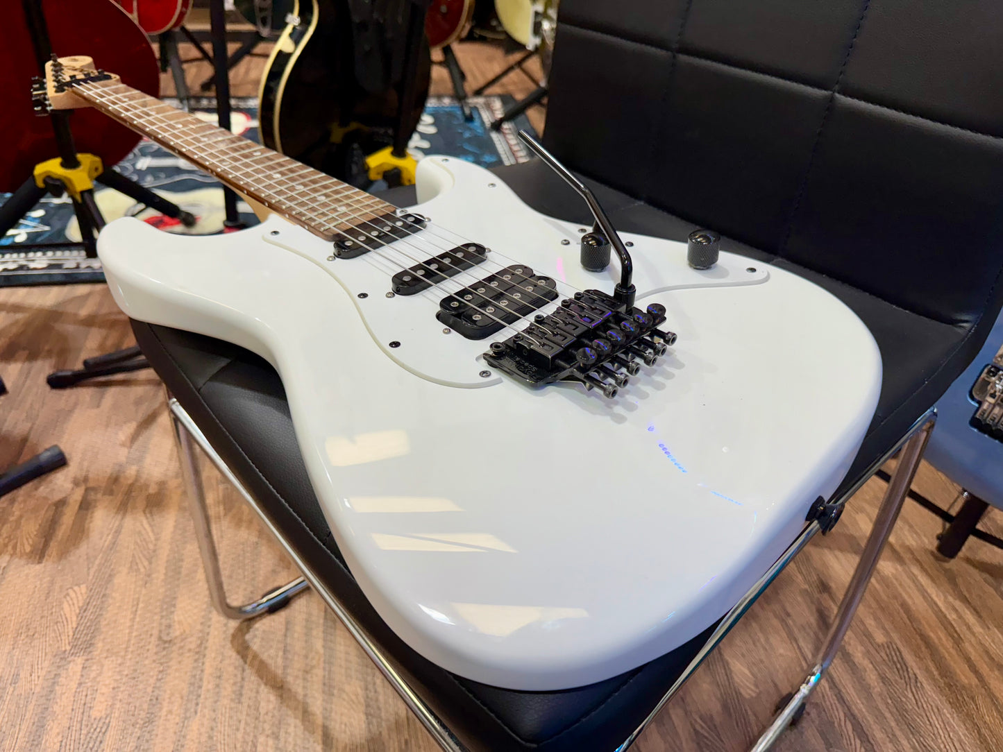 🔥MINT 2018🔥 Jackson Adrian Smith SDXM~ Snow White~ Iron Maiden Signature!