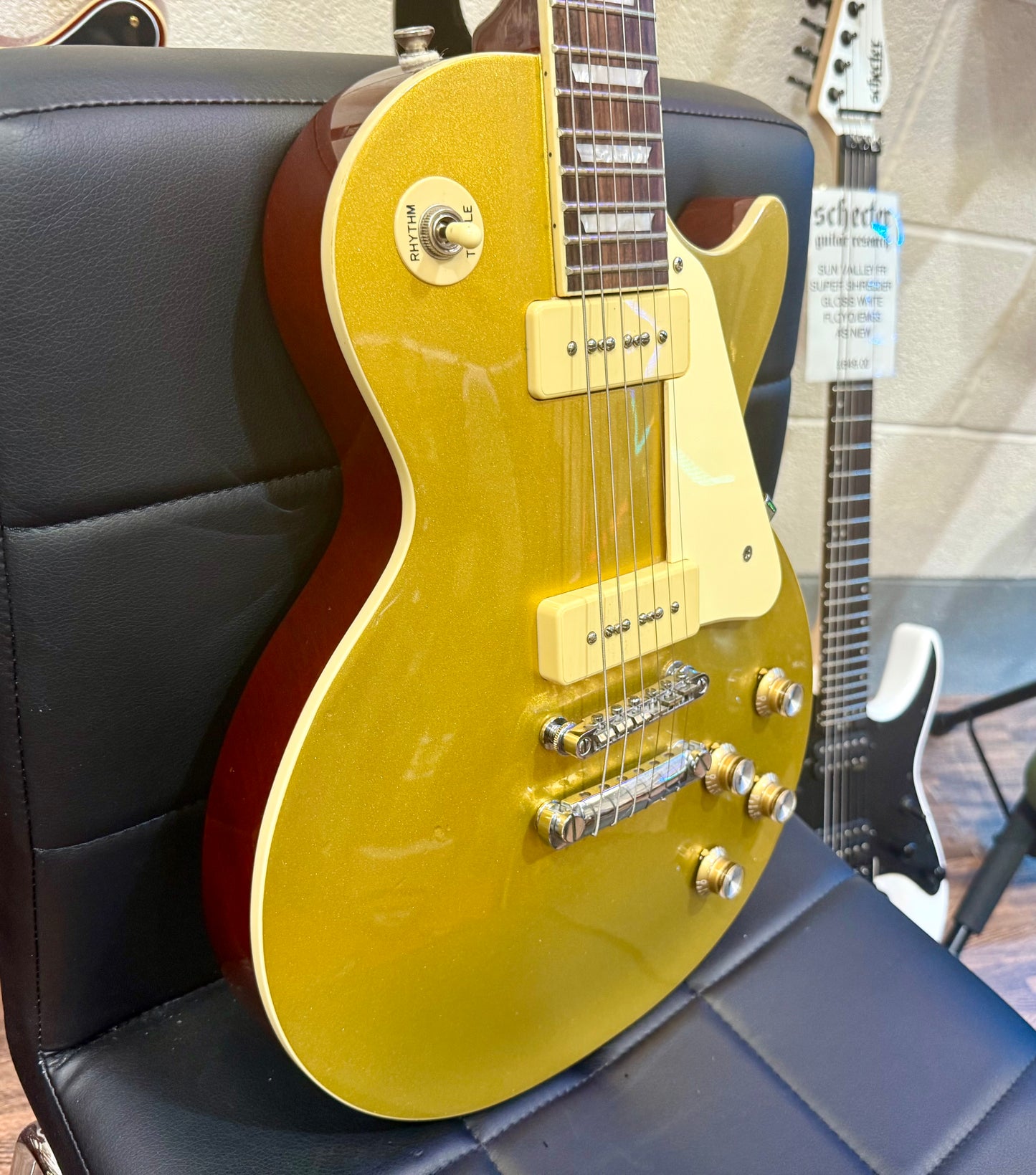 π2006π Epiphone '56 Les Paul Gold Top~ P-90 Pickups~ Electric Guitar~ Lovely!
