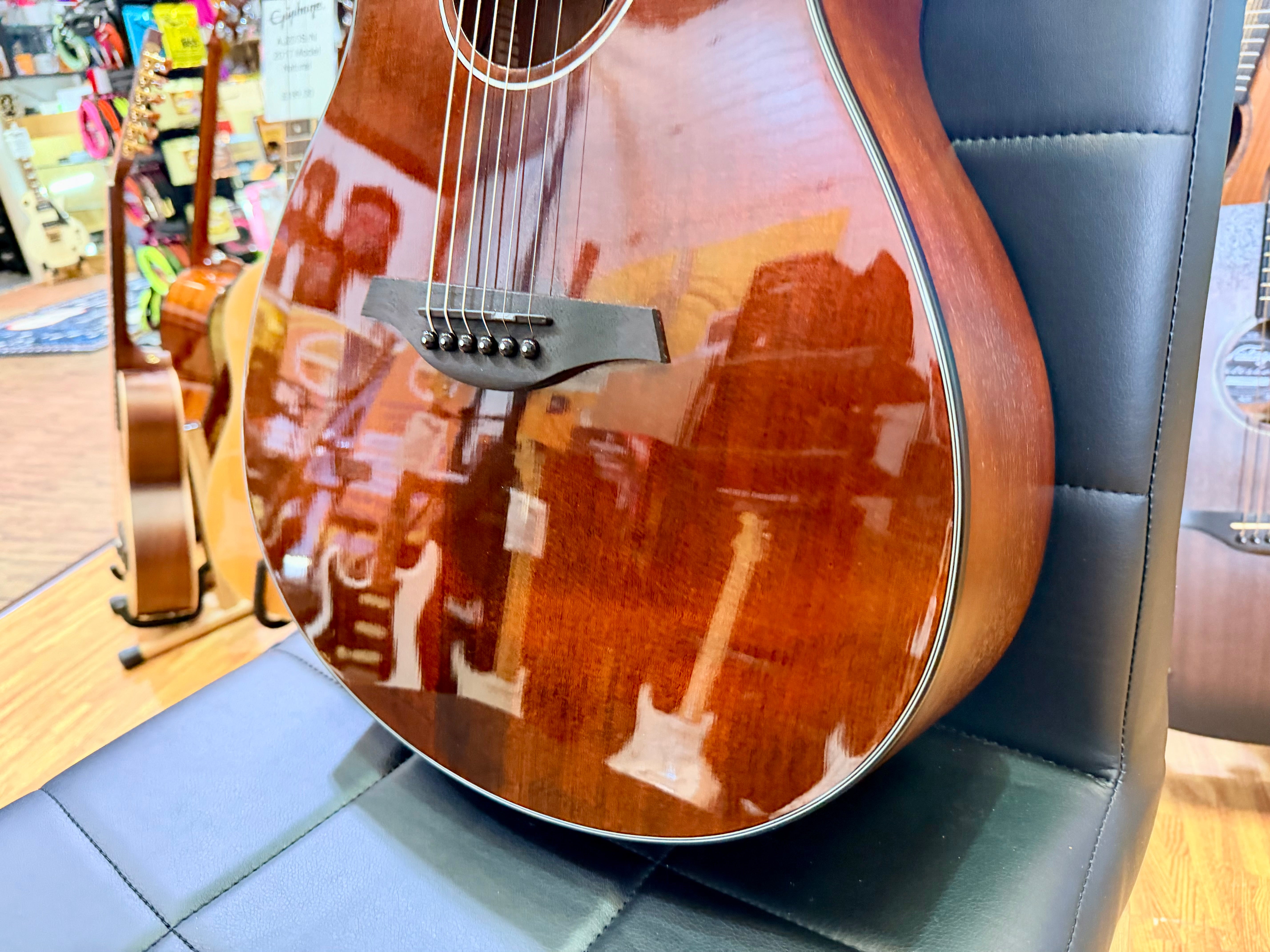 ✨NEW✨ Vintage Pacific Coast Series VEC300CR Electro-Acoustic Guitar~ Claret Red