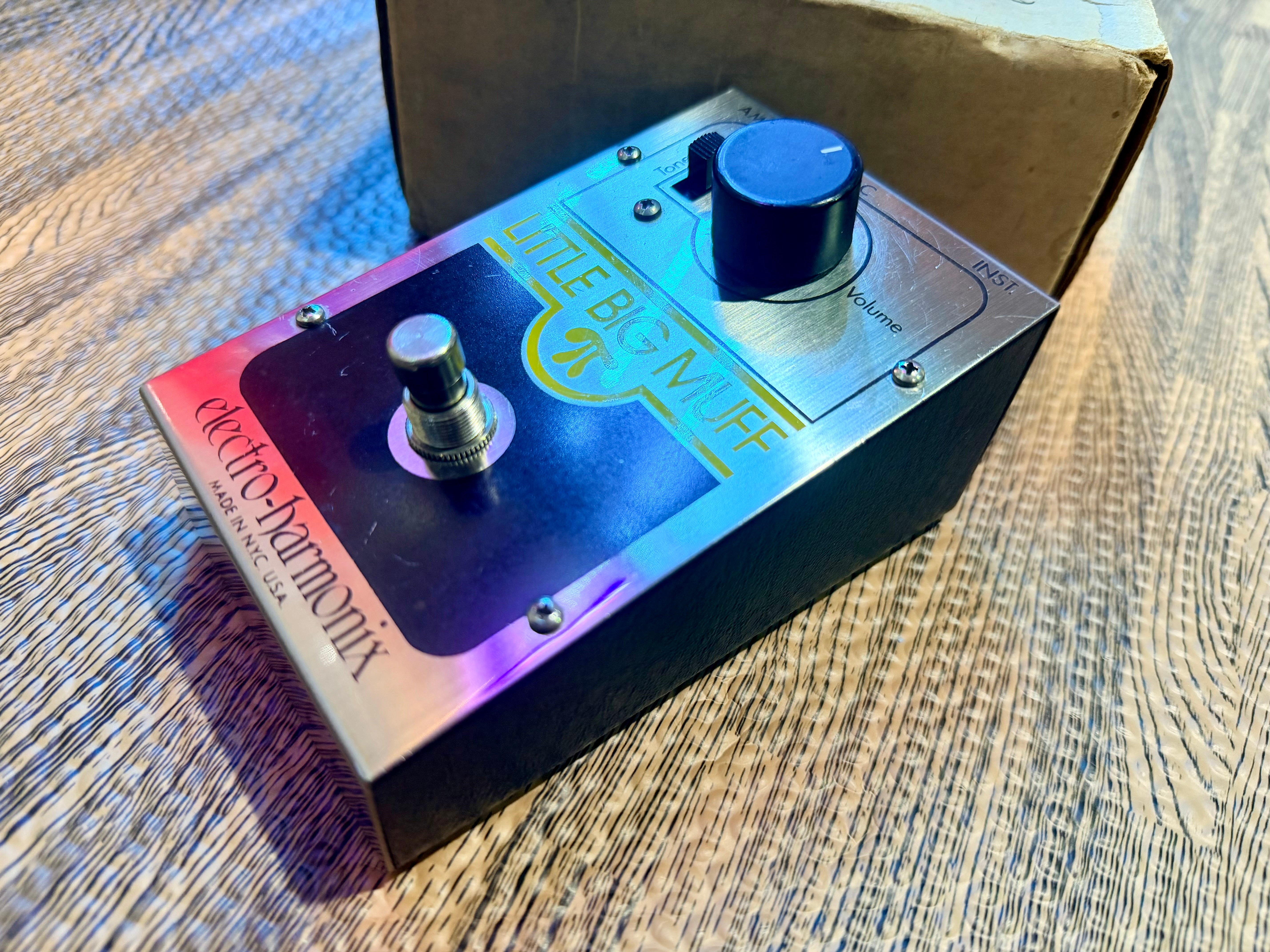 🎸 1970/1980 Boxed~Vintage Electro-Harmonix Little Big Muff Guitar Fuzz Pedal 🎸