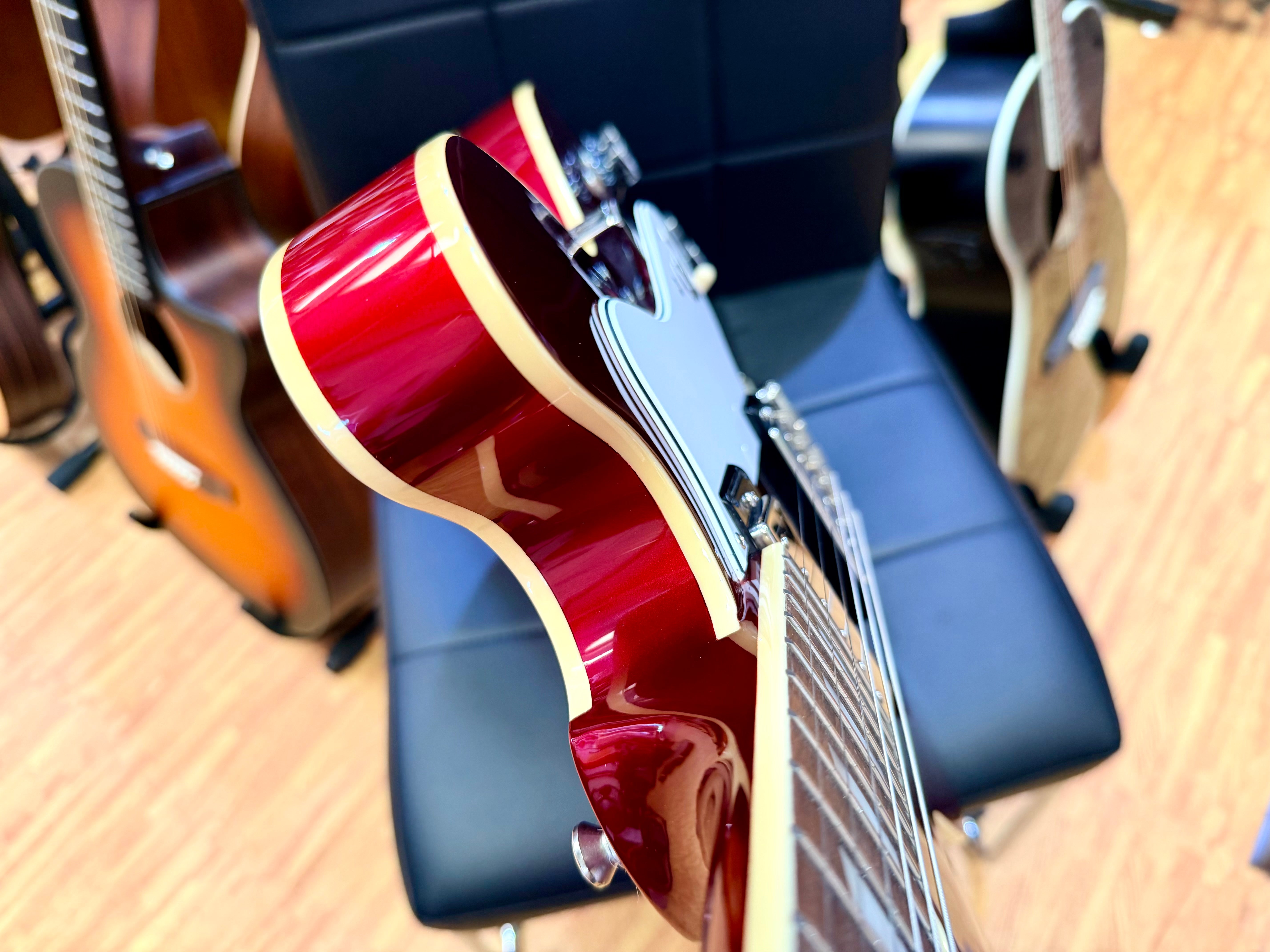 ✨2023✨ Epiphone Riviera Semi-Hollow Sparkling Burgundy~ Frequensator~ Hard Case