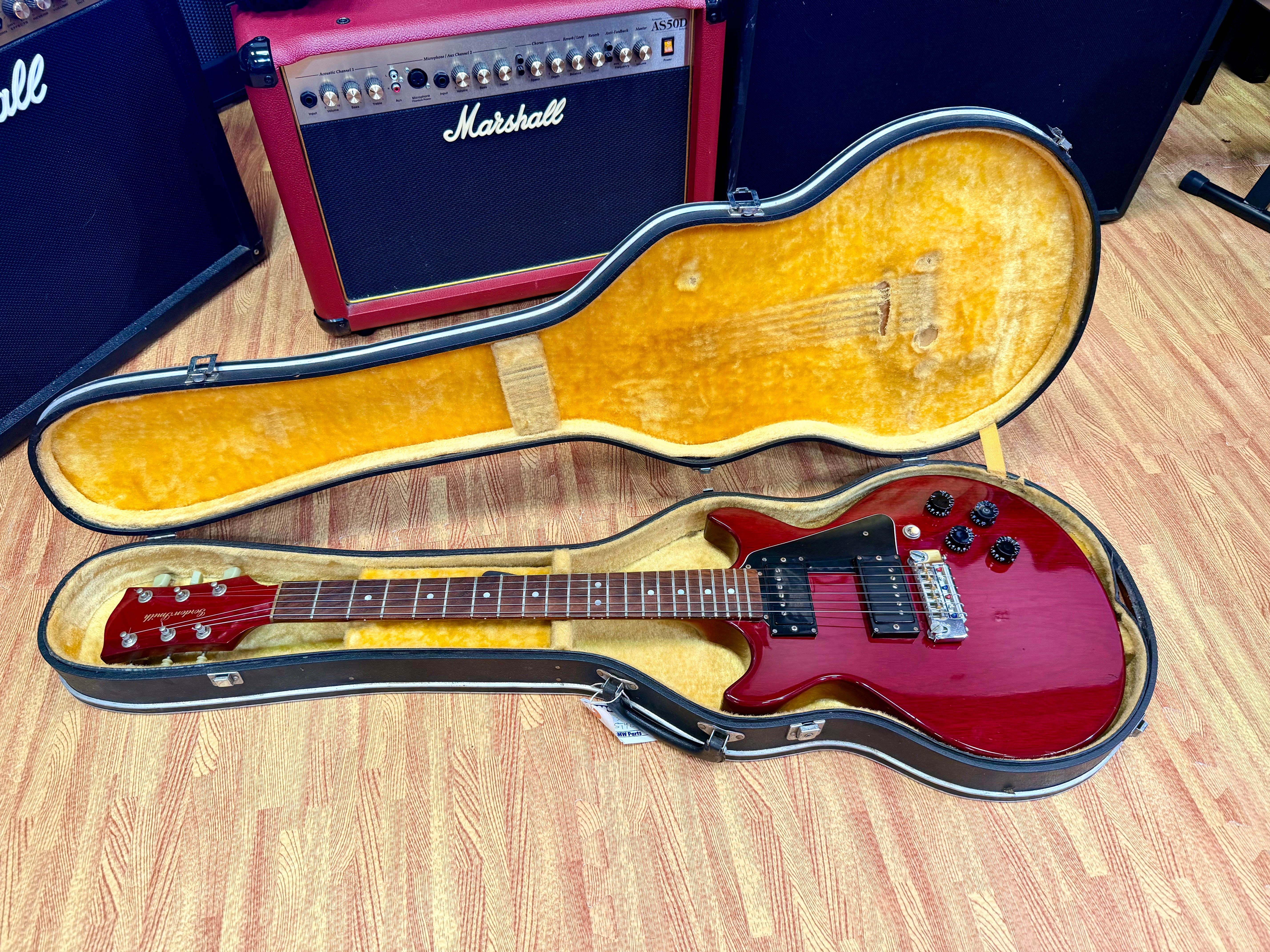🇬🇧 Gordon Smith Gypsy II Double Cutaway Red~ 1986 UK Made Electric Guitar 🇬🇧