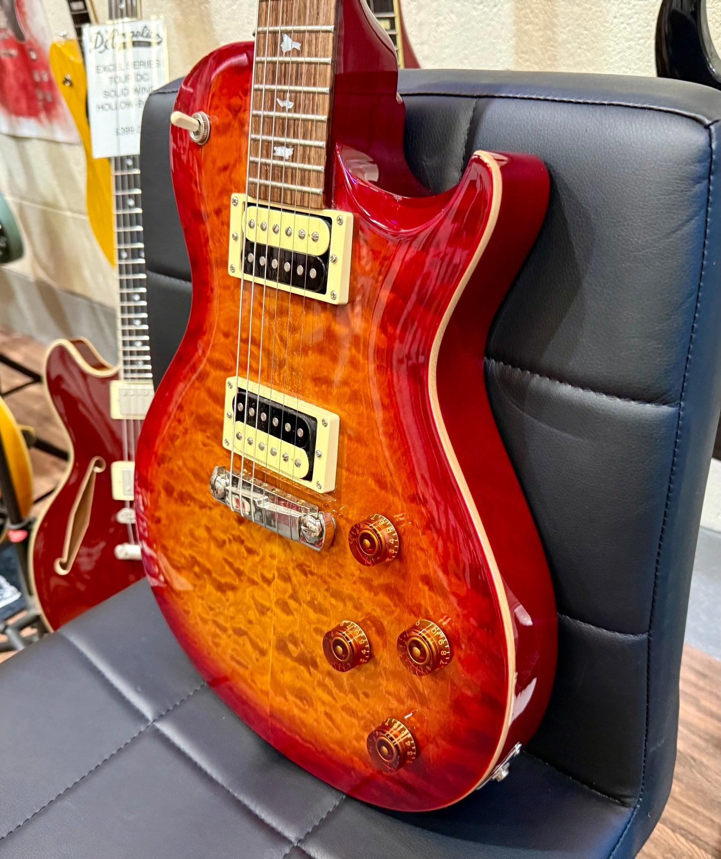 ☀️2012 KOREA☀️ PRS SE 245 Vintage Sunburst~ Limited Edition Quilt Top + Gig Bag!