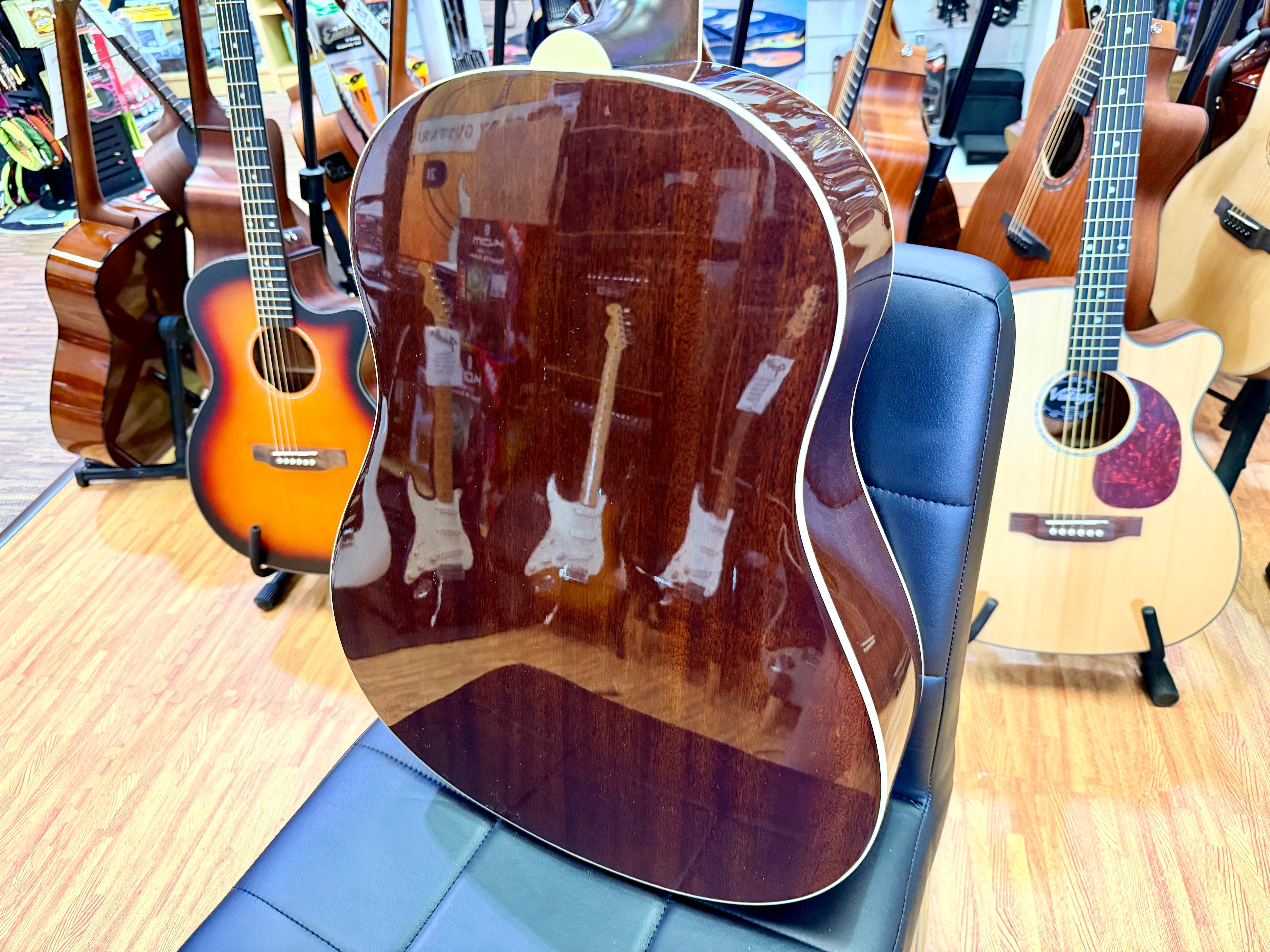 ⚡️2017⚡️ Epiphone AJ-220S/N Acoustic Guitar Natural~ Solid Top Dreadnought!