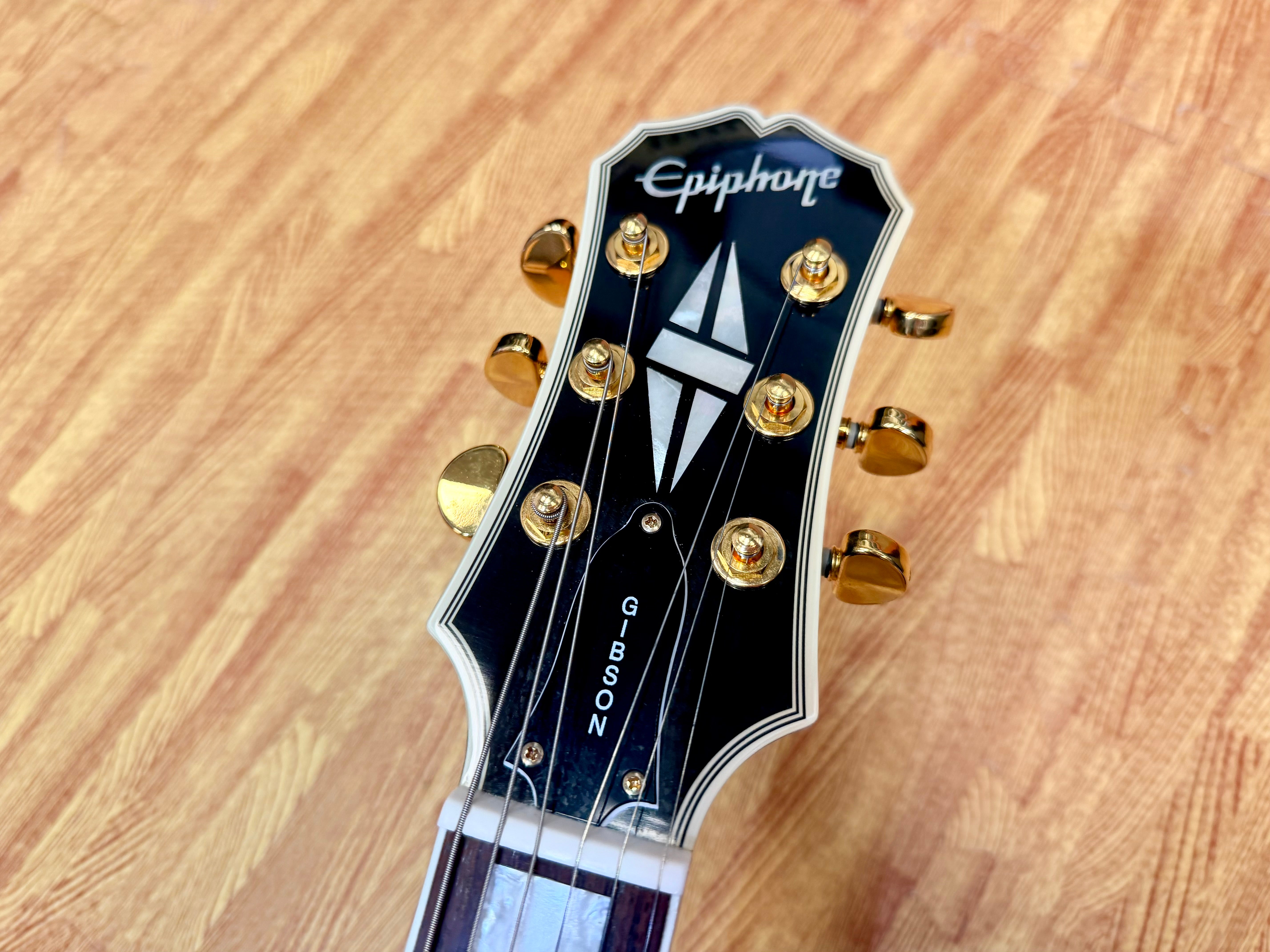 ✨2003✨ Epiphone Les Paul Custom~ Ebony~ Unsung Korea~ Black & Gold~ Cherished!